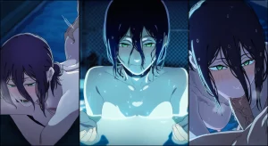 Denji x Reze - Pool porn comic picture 1