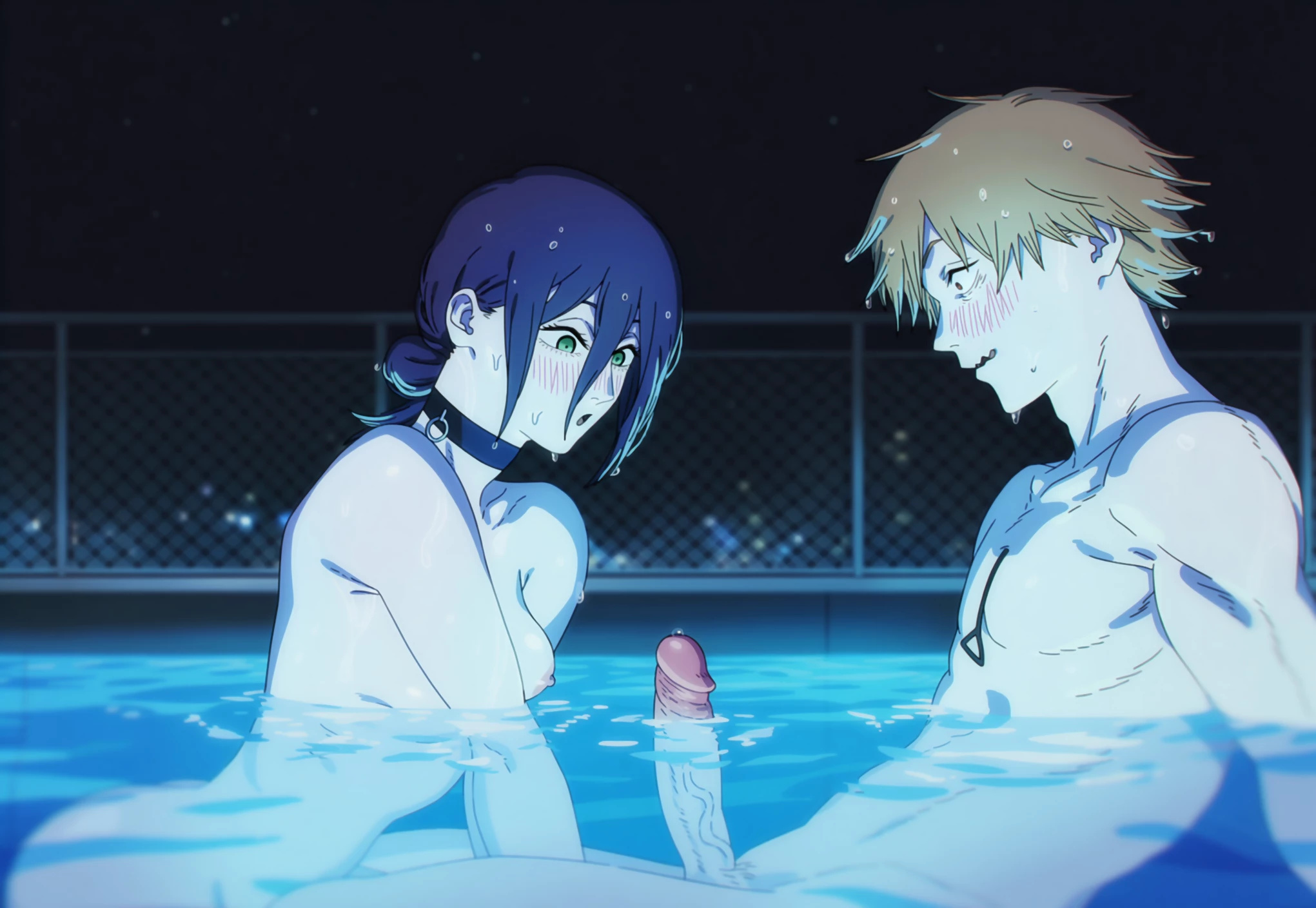 Denji x Reze - Pool porn comic picture 6