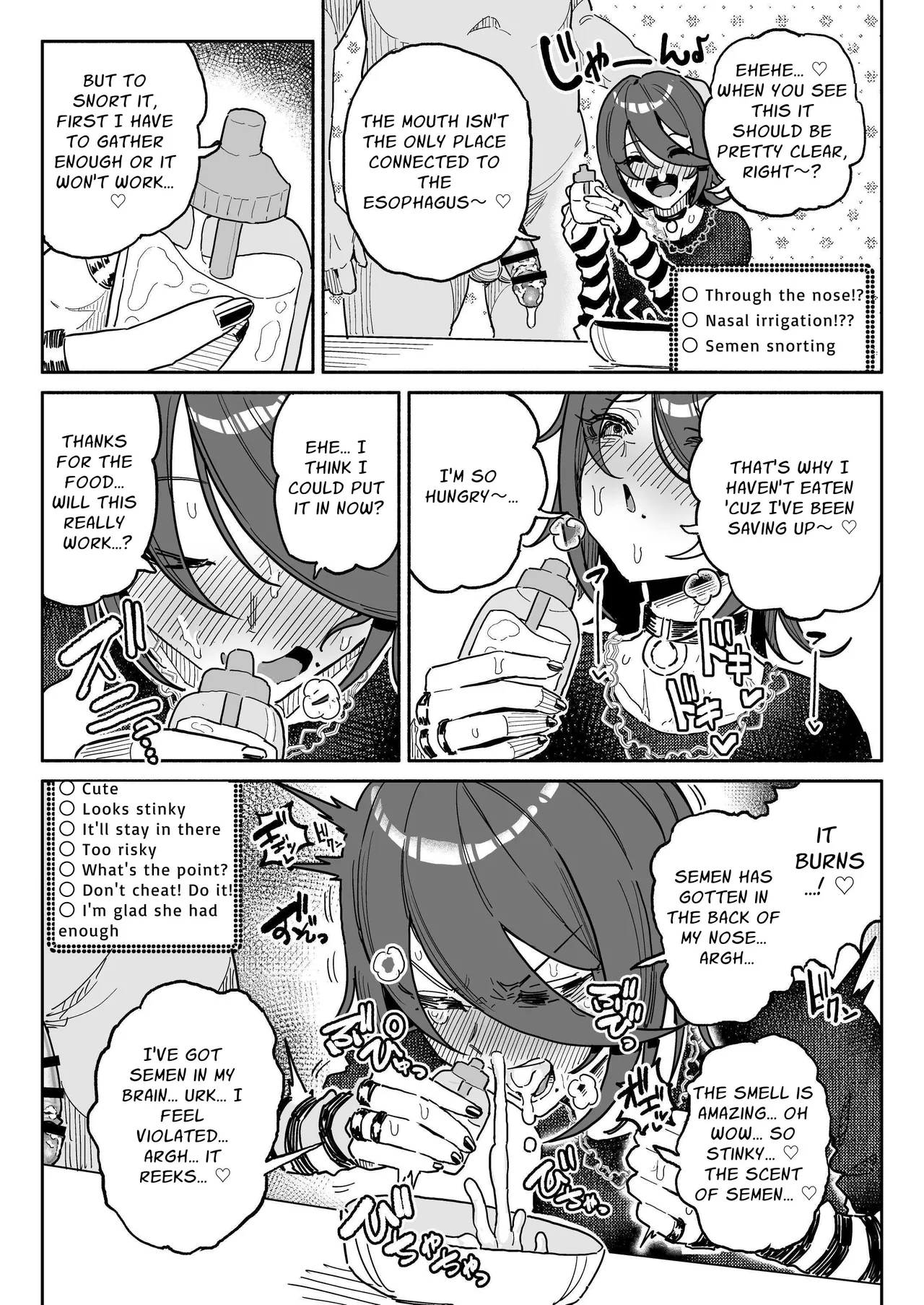 Dick Sniffin' Tuber's 1 Week Smegma Ridden Cumlife | Chin Kagi Kei Haishinsha Isshuukan Chinkasu Zamen Seikatsu porn comic picture 11