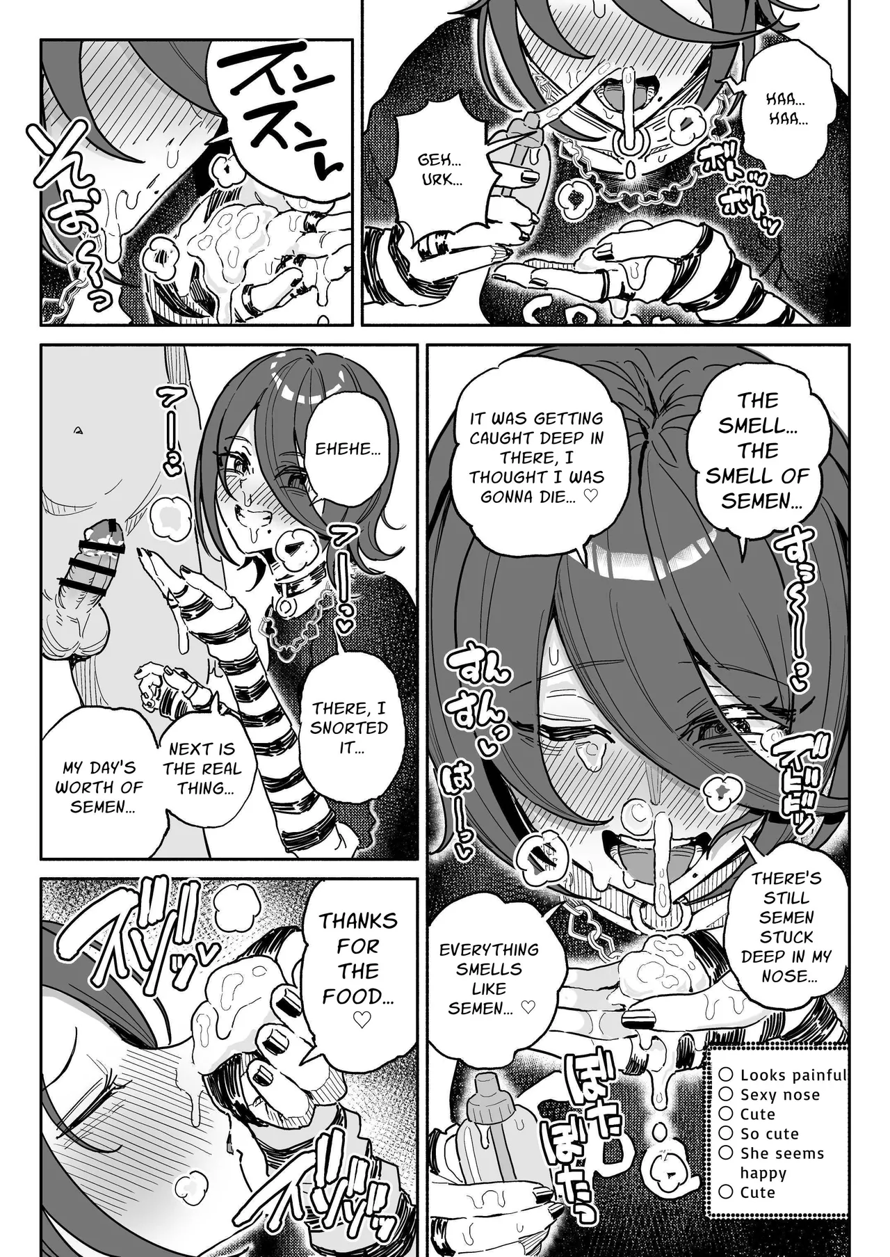 Dick Sniffin' Tuber's 1 Week Smegma Ridden Cumlife | Chin Kagi Kei Haishinsha Isshuukan Chinkasu Zamen Seikatsu porn comic picture 12