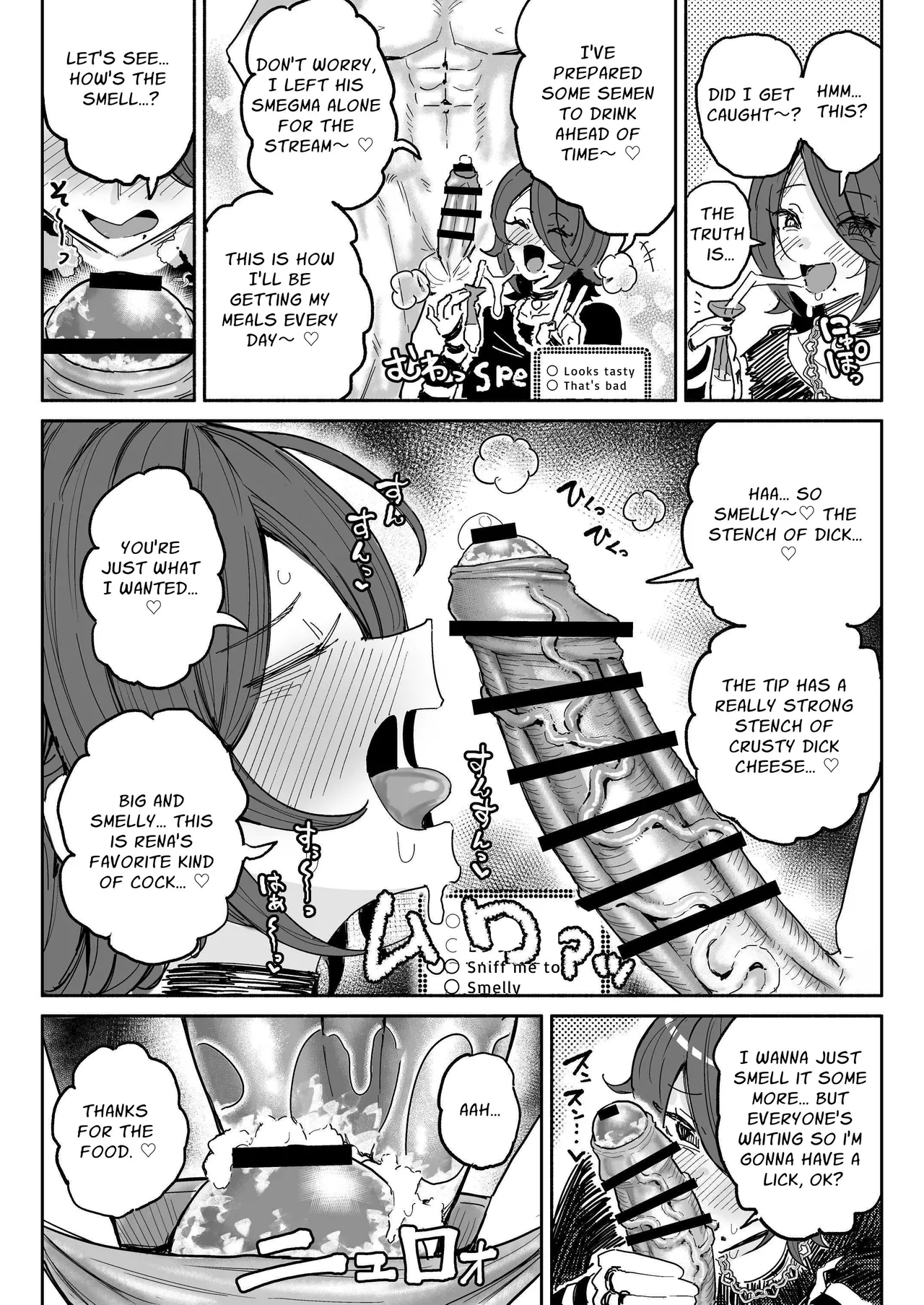 Dick Sniffin' Tuber's 1 Week Smegma Ridden Cumlife | Chin Kagi Kei Haishinsha Isshuukan Chinkasu Zamen Seikatsu porn comic picture 3