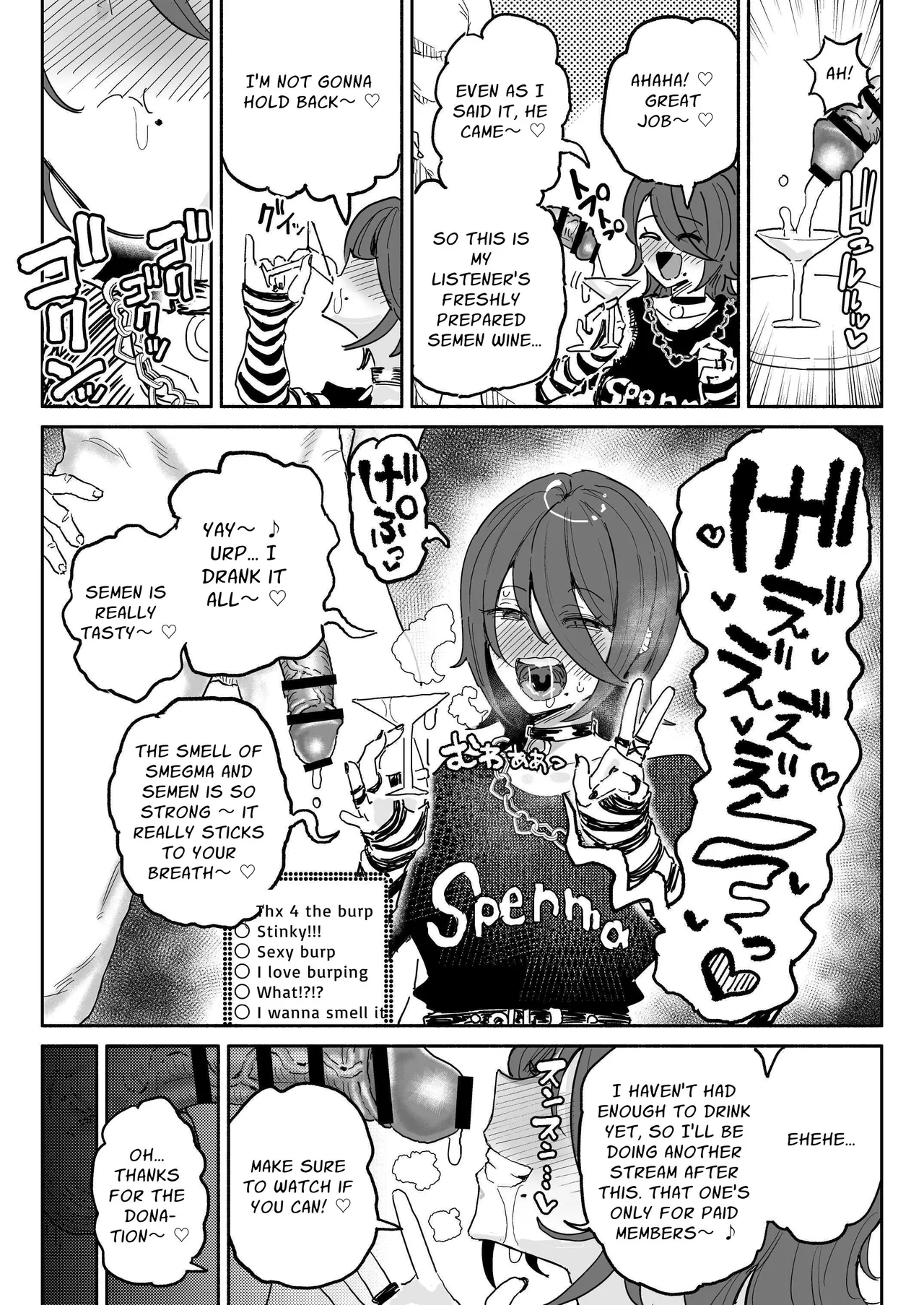 Dick Sniffin' Tuber's 1 Week Smegma Ridden Cumlife | Chin Kagi Kei Haishinsha Isshuukan Chinkasu Zamen Seikatsu porn comic picture 5