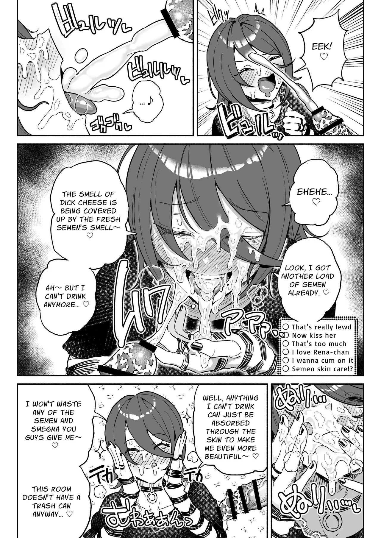 Dick Sniffin' Tuber's 1 Week Smegma Ridden Cumlife | Chin Kagi Kei Haishinsha Isshuukan Chinkasu Zamen Seikatsu porn comic picture 7