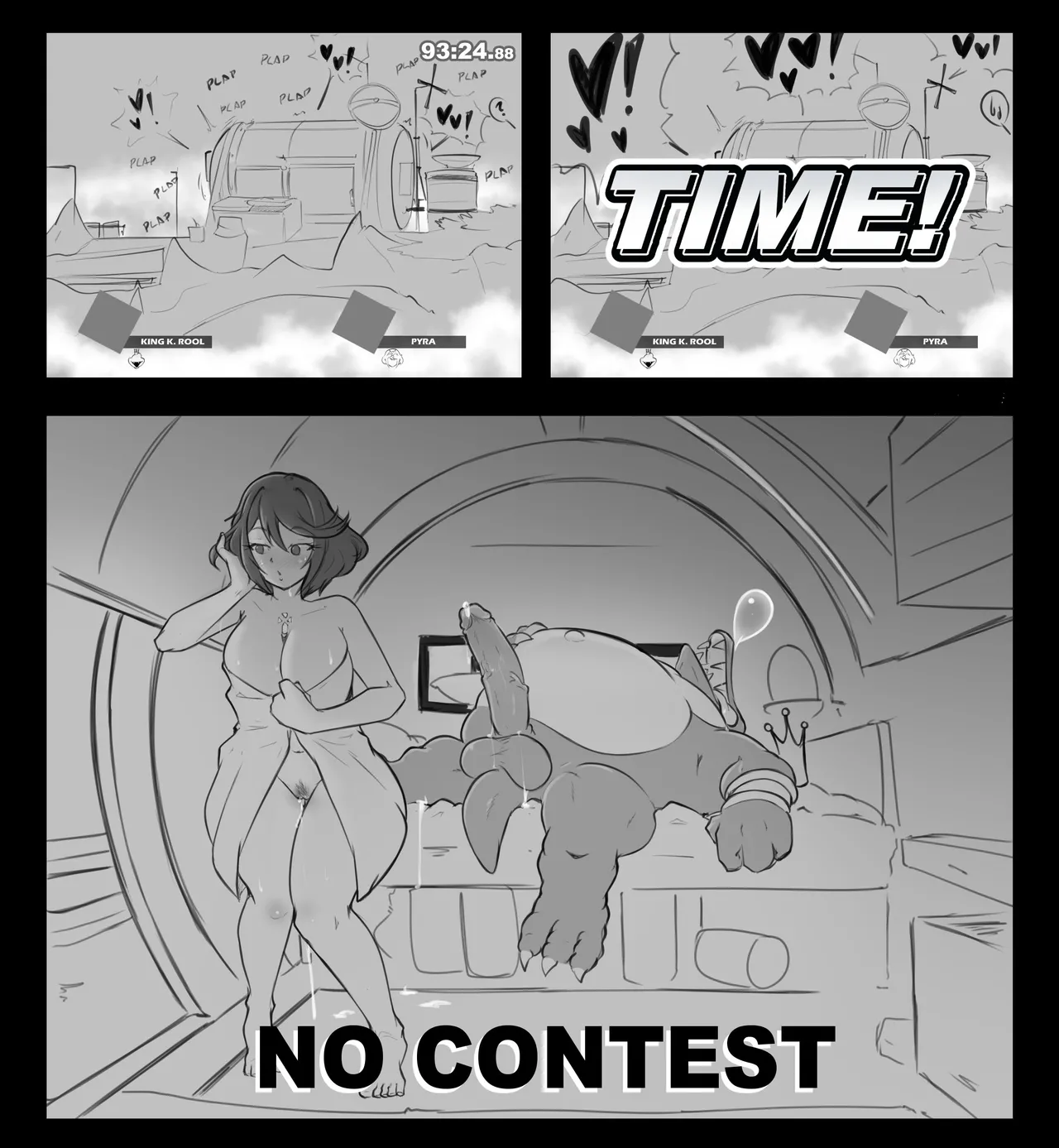 Donkey Kong vs Corrin & K. Rool vs Pyra porn comic picture 5