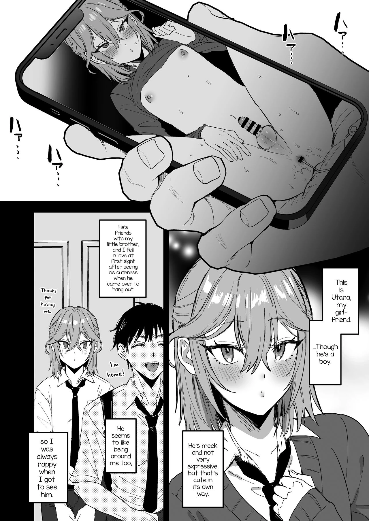 Dosukebe Mesu Danshi Utaha-kun porn comic picture 3