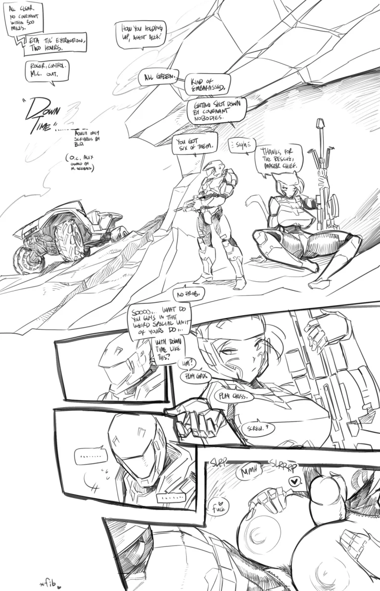 Down Time Goof Of porn comic picture 1