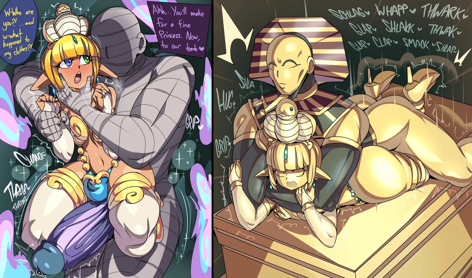 Egyptian Princess Tomb porn comic picture 17