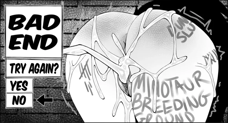 Escaping Minotaurs -BAD END- porn comic picture 4