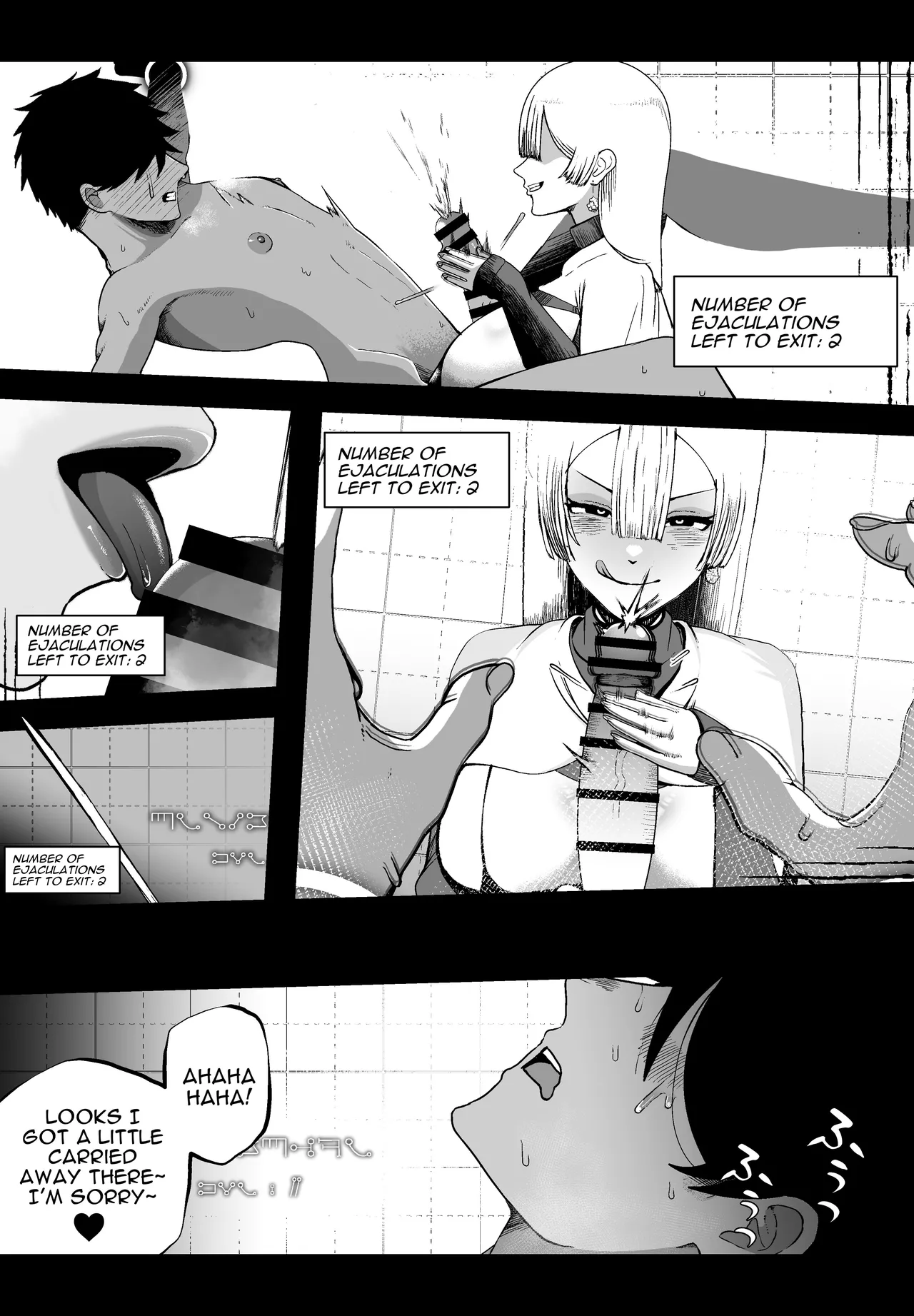 Even Though I Love My Wife... Fucked By My Elite Blond Adventurer Friend in a 10x Sex-Locked Room | Taisetsu na Tsuma ga Iru noni...... 10-Kai Shasei Shinai to Derenai Heya de Kinkyuu Boukensha no Elite Osananajimi ni Okasarete Shimatta Hanashi porn comic picture 23
