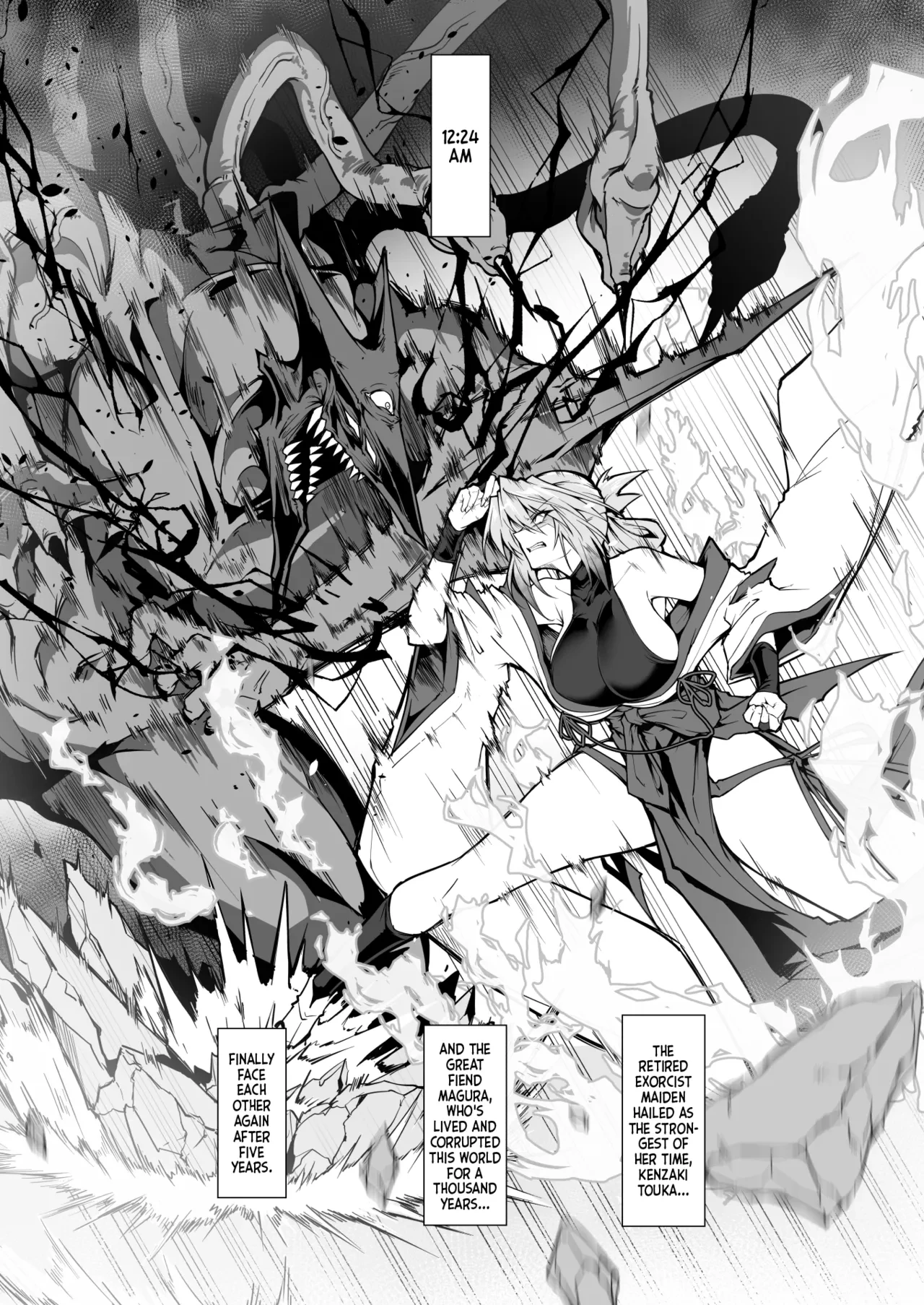 Exorcist Maidens 2: The Fall to Lustful Hell | Hama no Miko Ingoku ni Otsu 2 porn comic picture 32