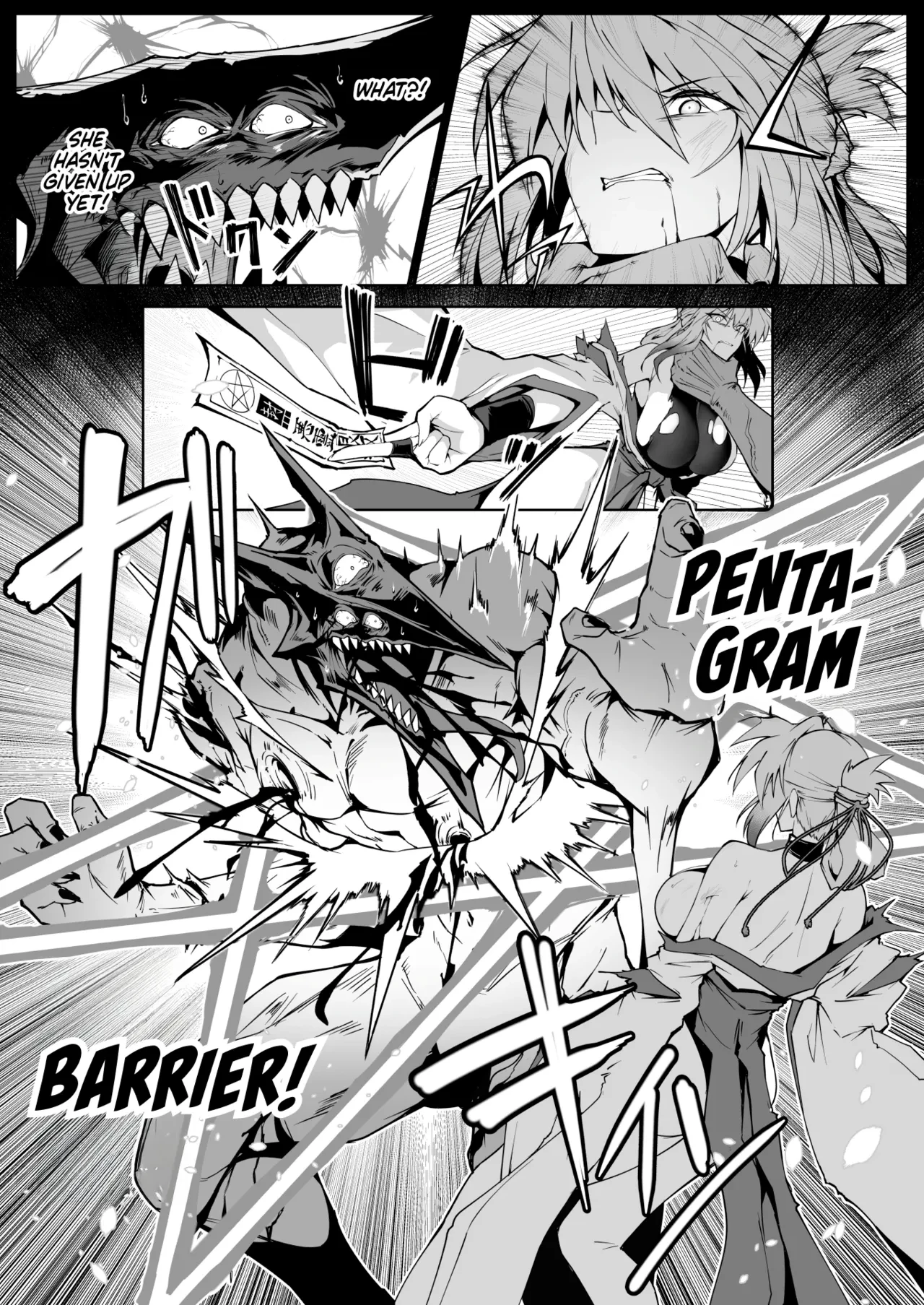 Exorcist Maidens 2: The Fall to Lustful Hell | Hama no Miko Ingoku ni Otsu 2 porn comic picture 34