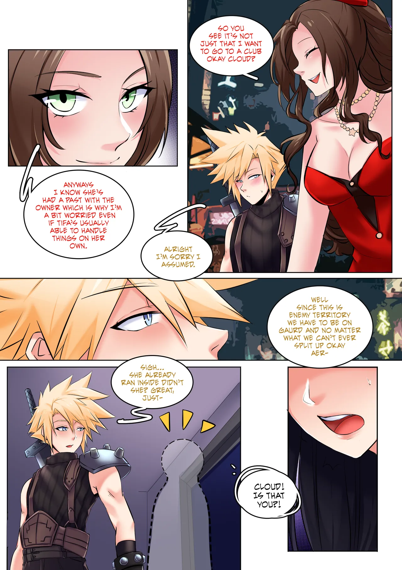 Final Fantasy VII: Honeybee Inn porn comic picture 4