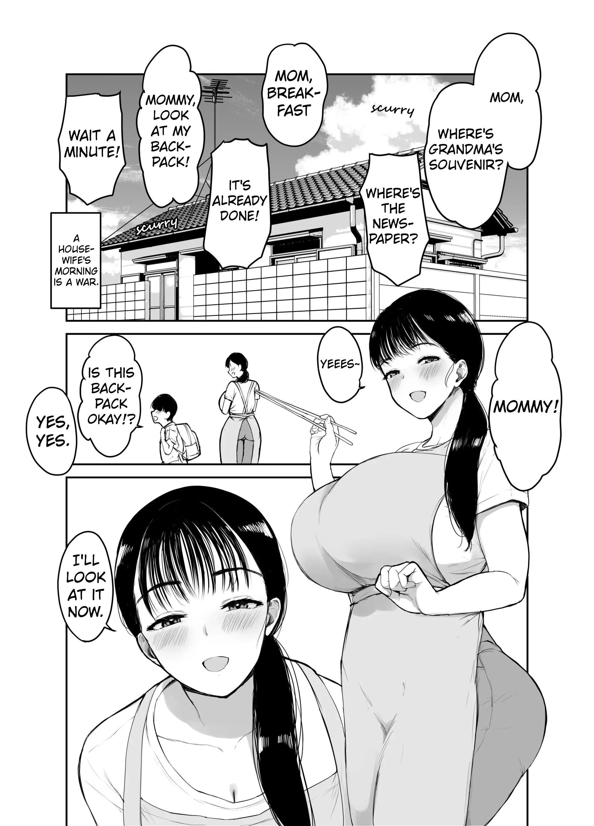 For Mom the Only Option Left is Incest | Okaasan ni wa Kore Gurai Shika Dekinaikara porn comic picture 3