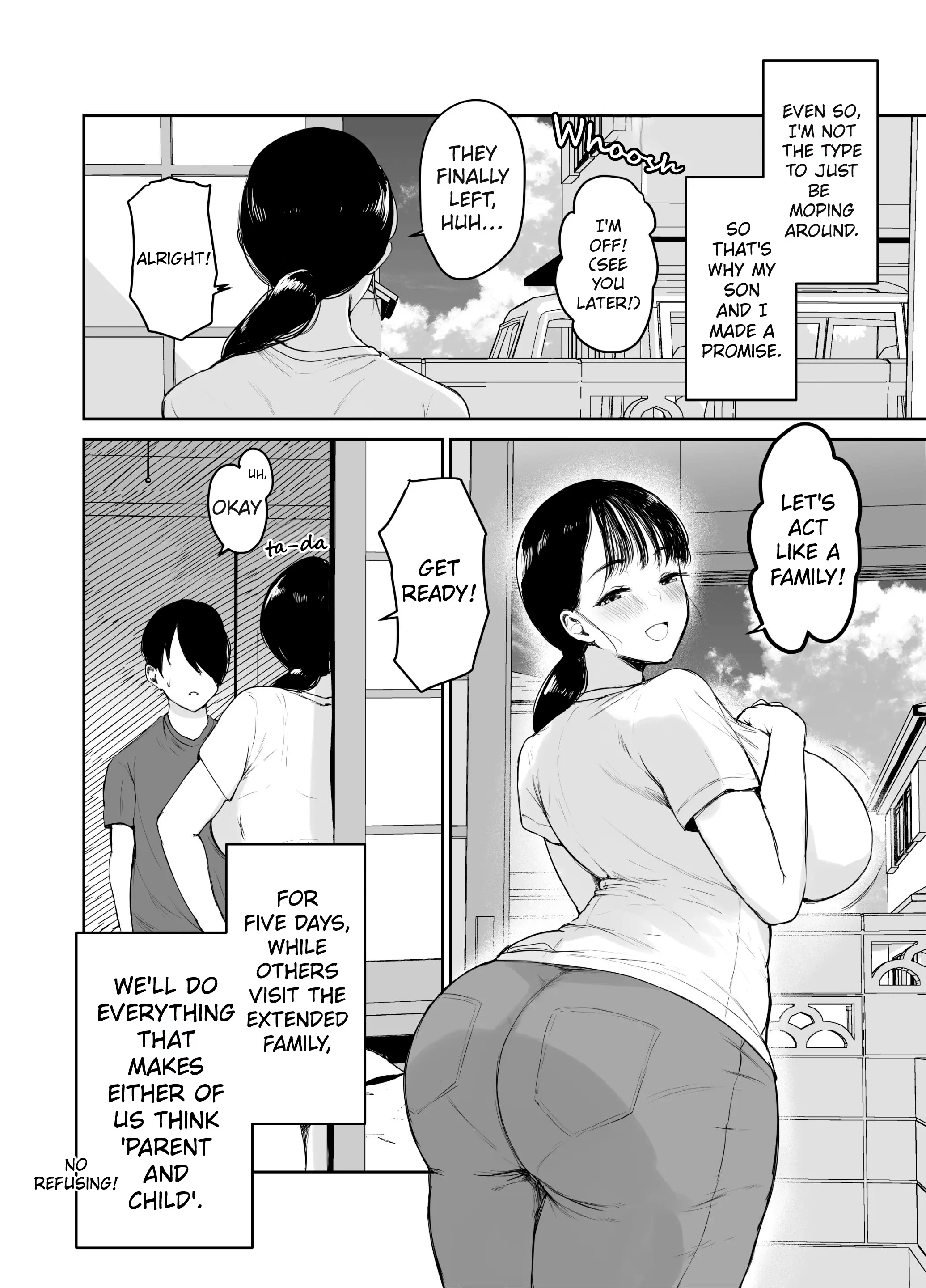 For Mom the Only Option Left is Incest | Okaasan ni wa Kore Gurai Shika Dekinaikara porn comic picture 6