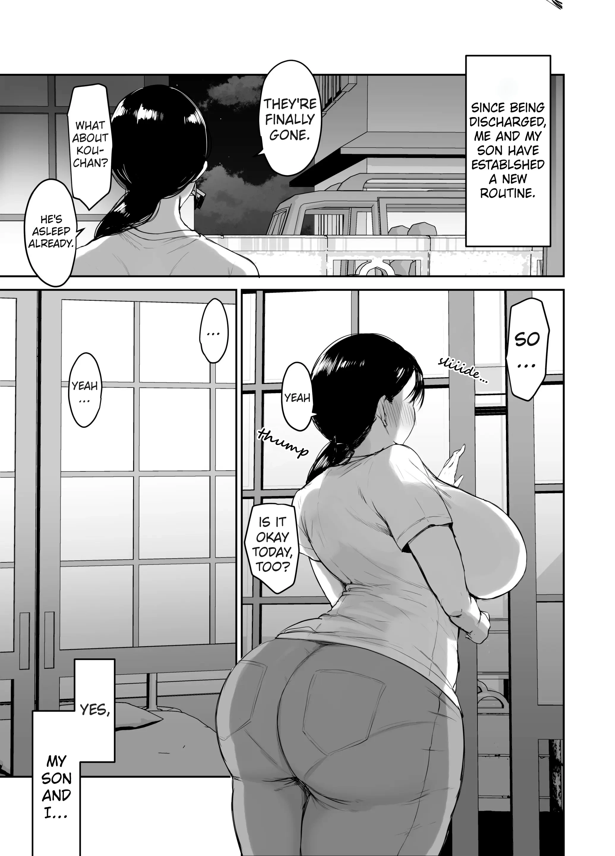 For Mom the Only Option Left is Incest | Okaasan ni wa Kore Gurai Shika Dekinaikara porn comic picture 70