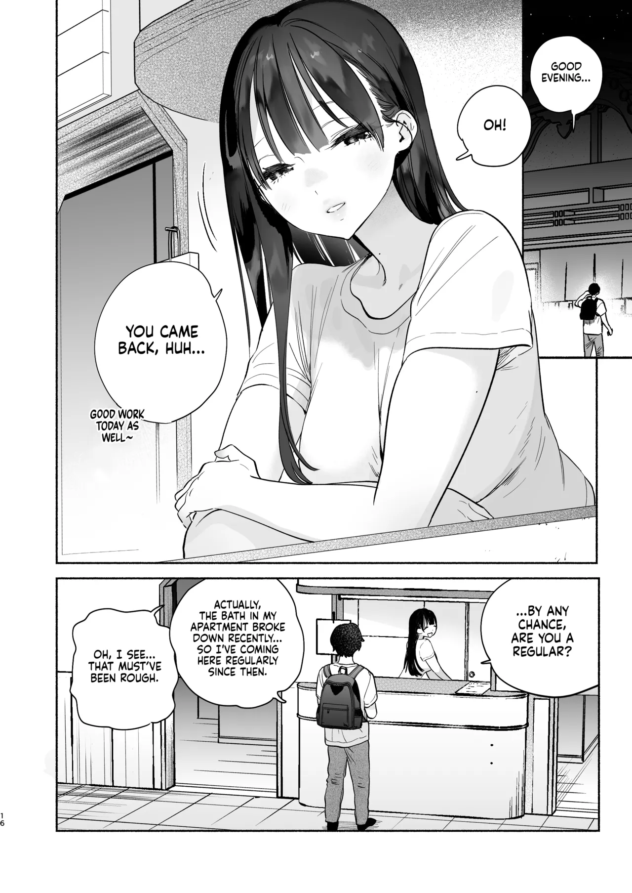 Four Days of Summer With The Bathhouse Lady | Sentou no Onee-san to Majiwaru, 4-kakan no Natsu porn comic picture 15