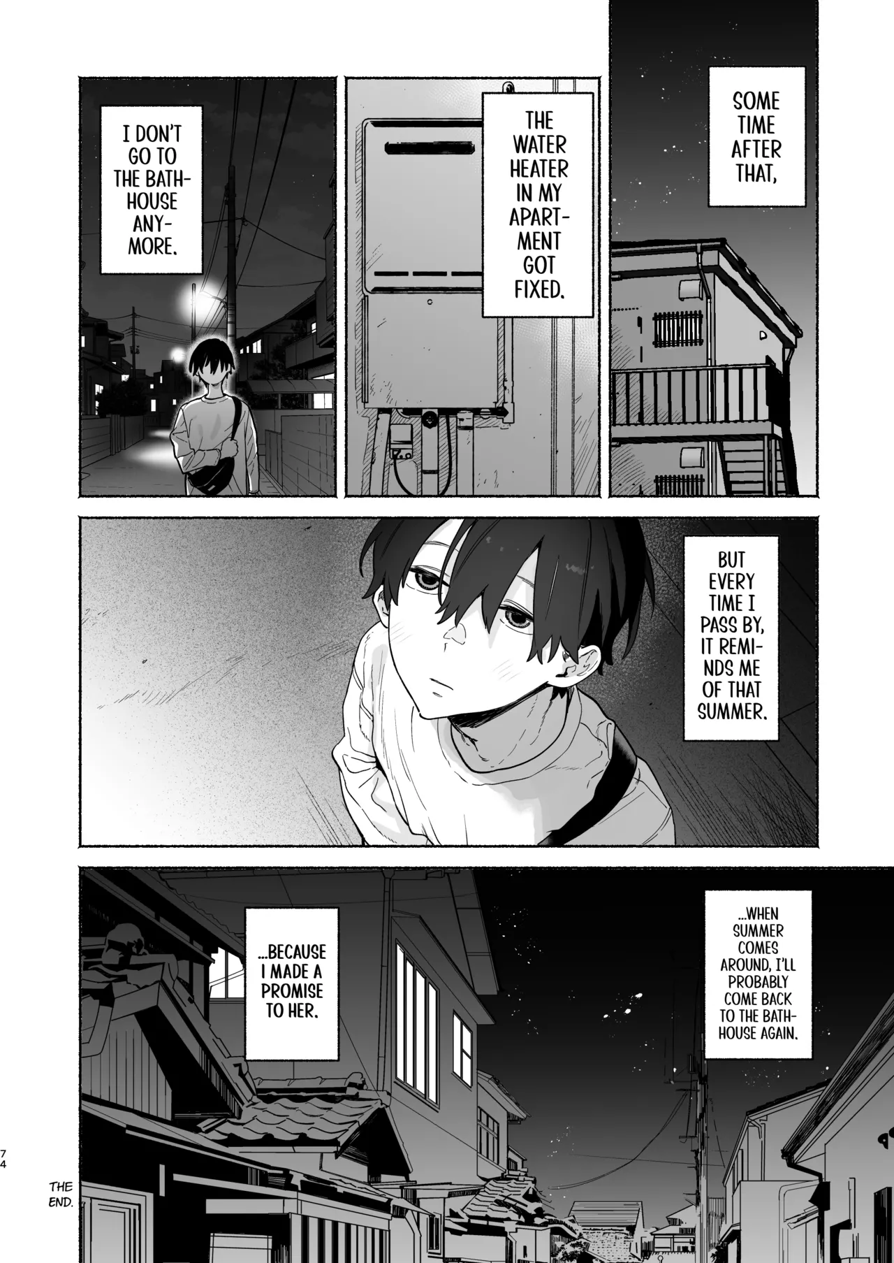 Four Days of Summer With The Bathhouse Lady | Sentou no Onee-san to Majiwaru, 4-kakan no Natsu porn comic picture 73