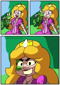 Frog Princess Transformation porn comic picture 1