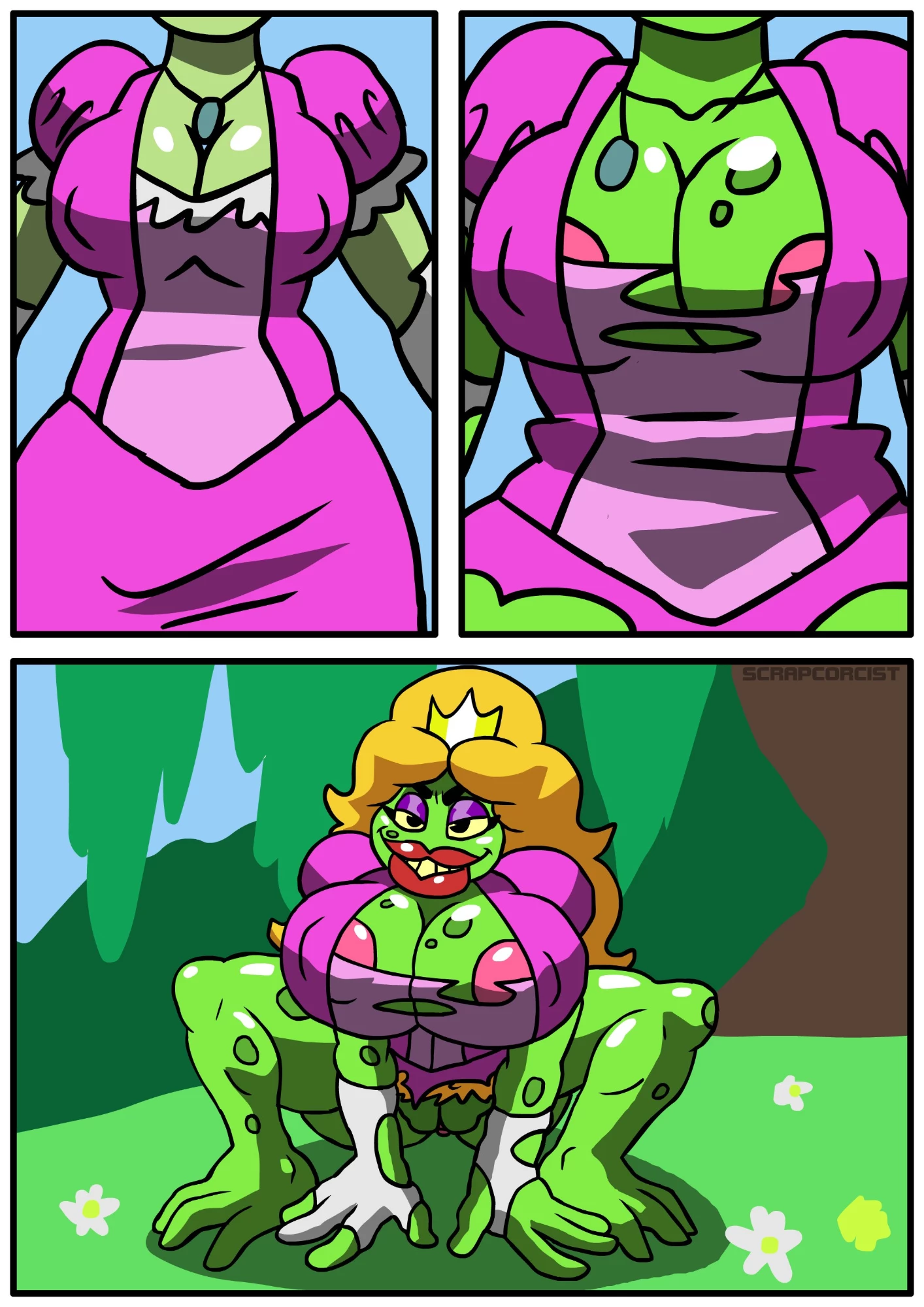 Frog Princess Transformation porn comic picture 3