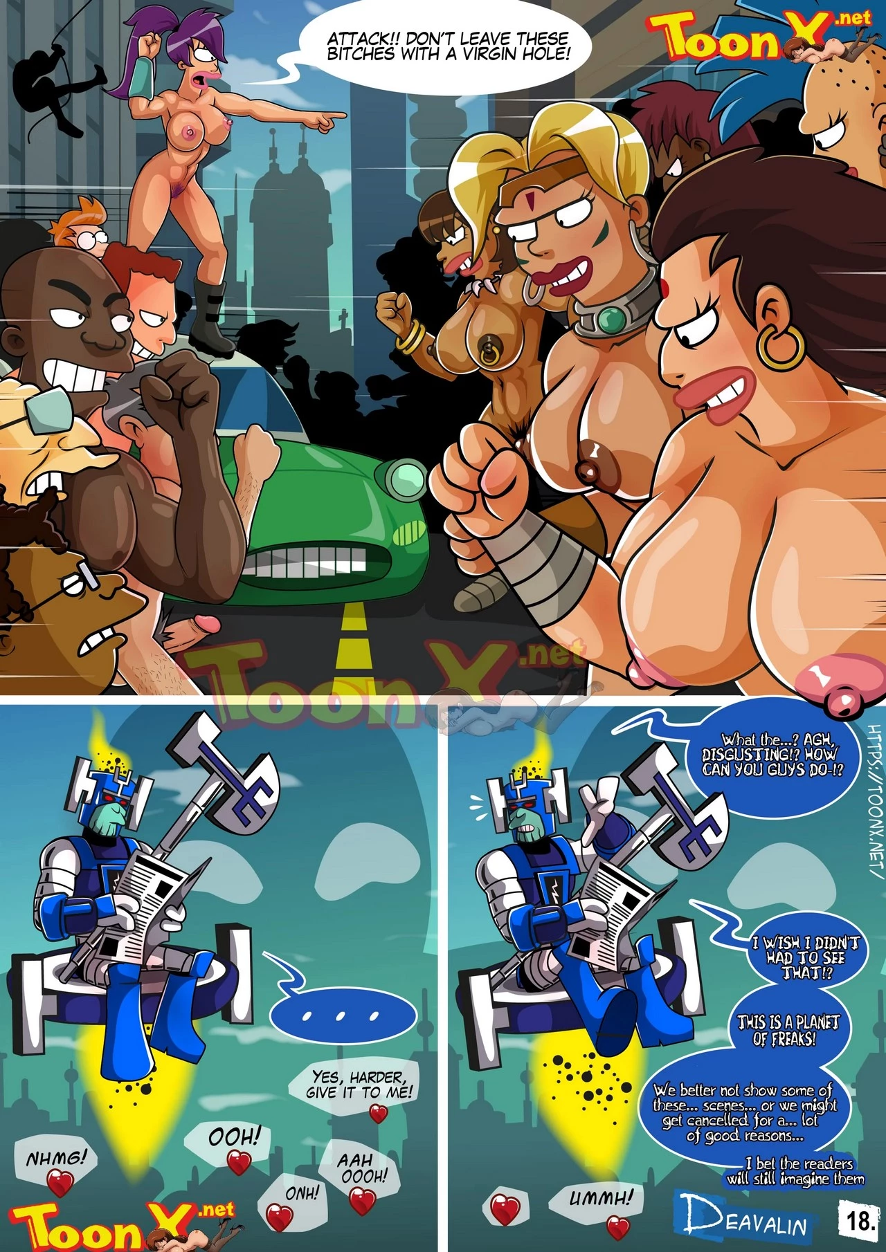 Fuckturama 2 - A Sex to Death With The Amazons porn comic picture 19