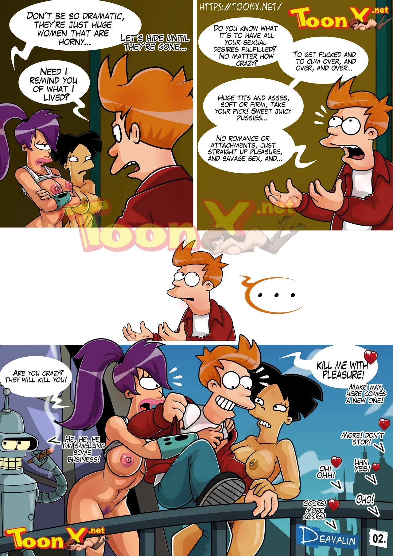 Fuckturama 2 - A Sex to Death With The Amazons porn comic picture 3