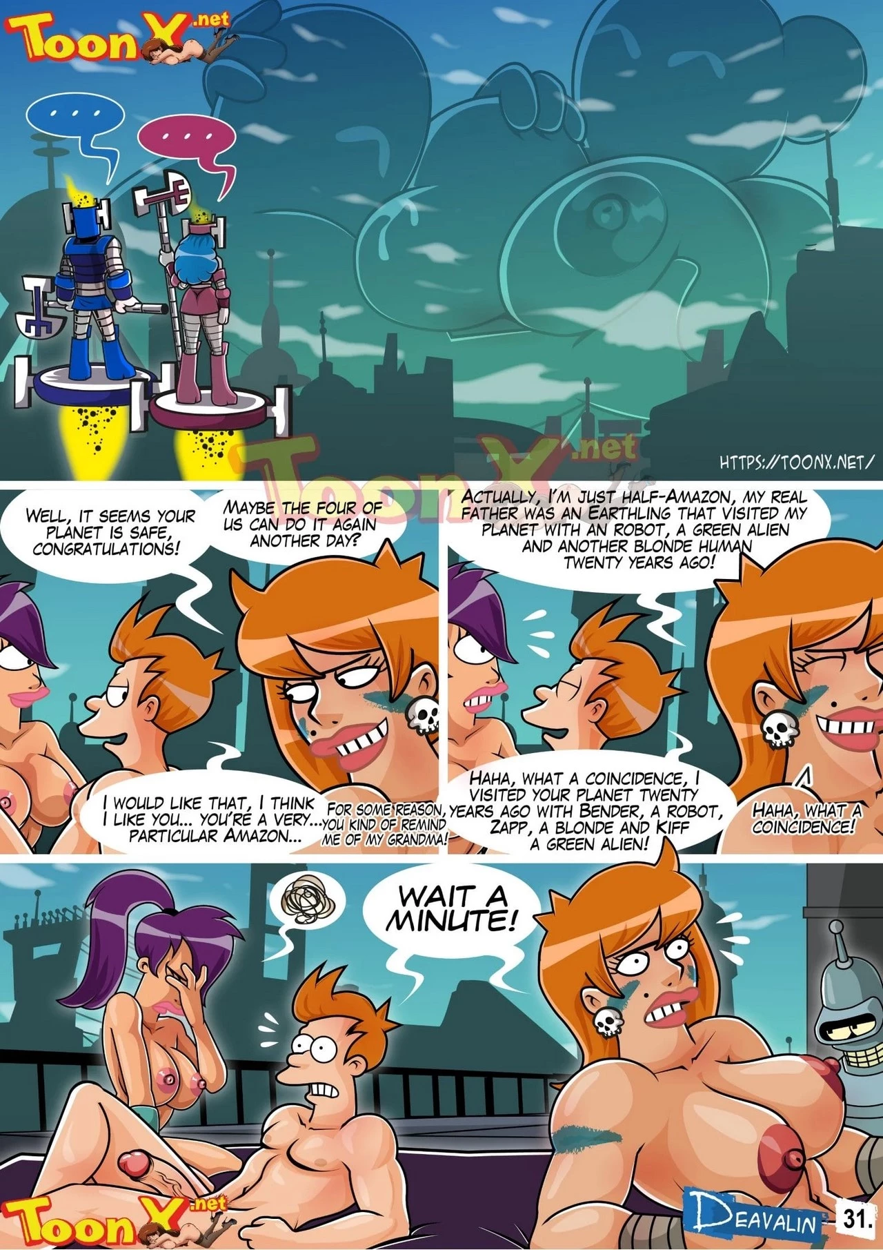 Fuckturama 2 - A Sex to Death With The Amazons porn comic picture 33