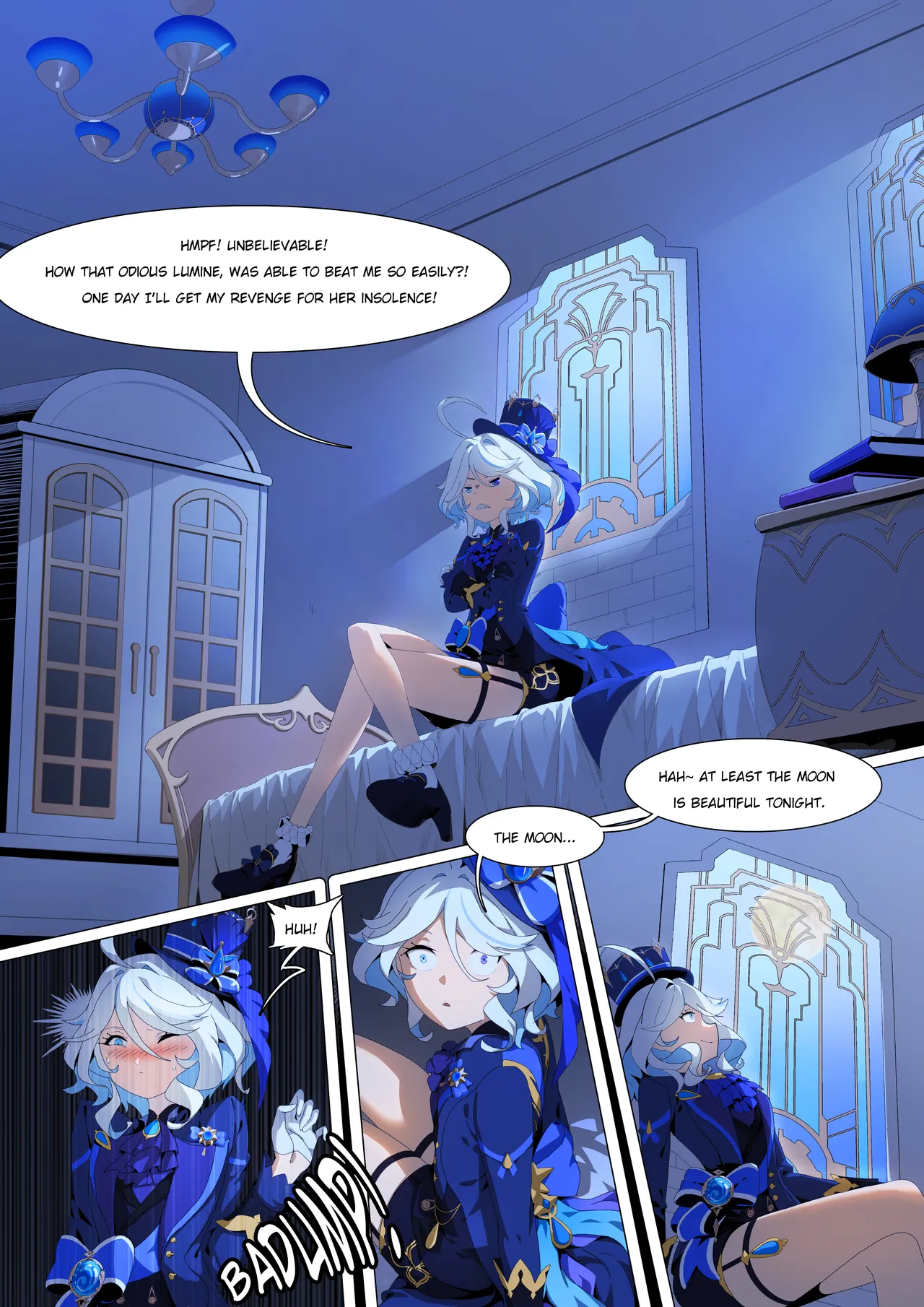 Furina's transformation porn comic picture 1