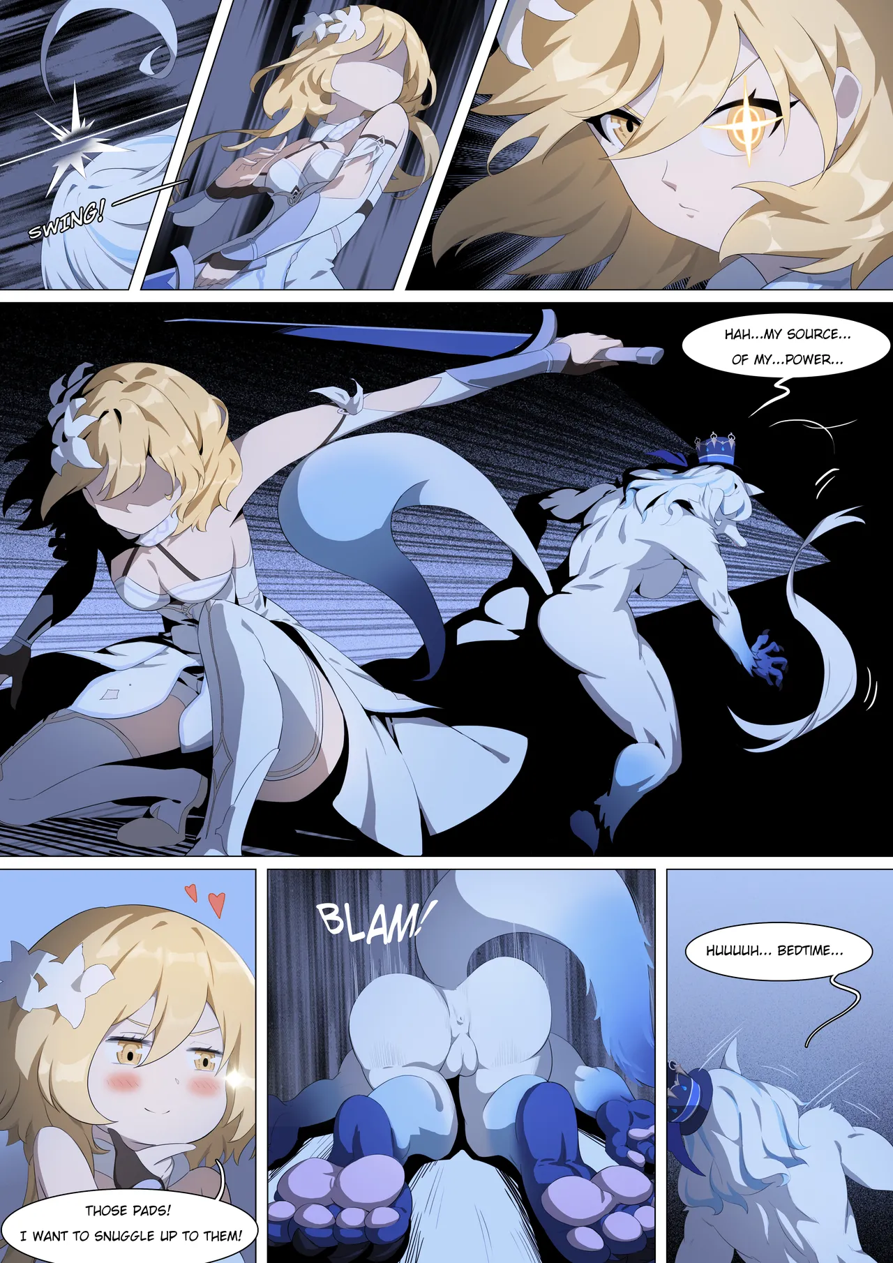 Furina's transformation porn comic picture 12