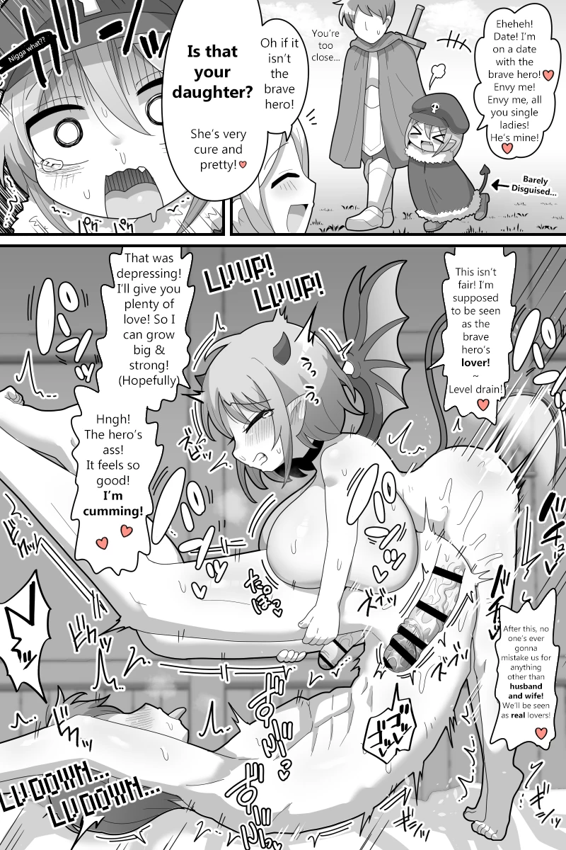 Futanari Loli Kyonyuu Kuso Zako Succubus ni Makeru Hanashi porn comic picture 8