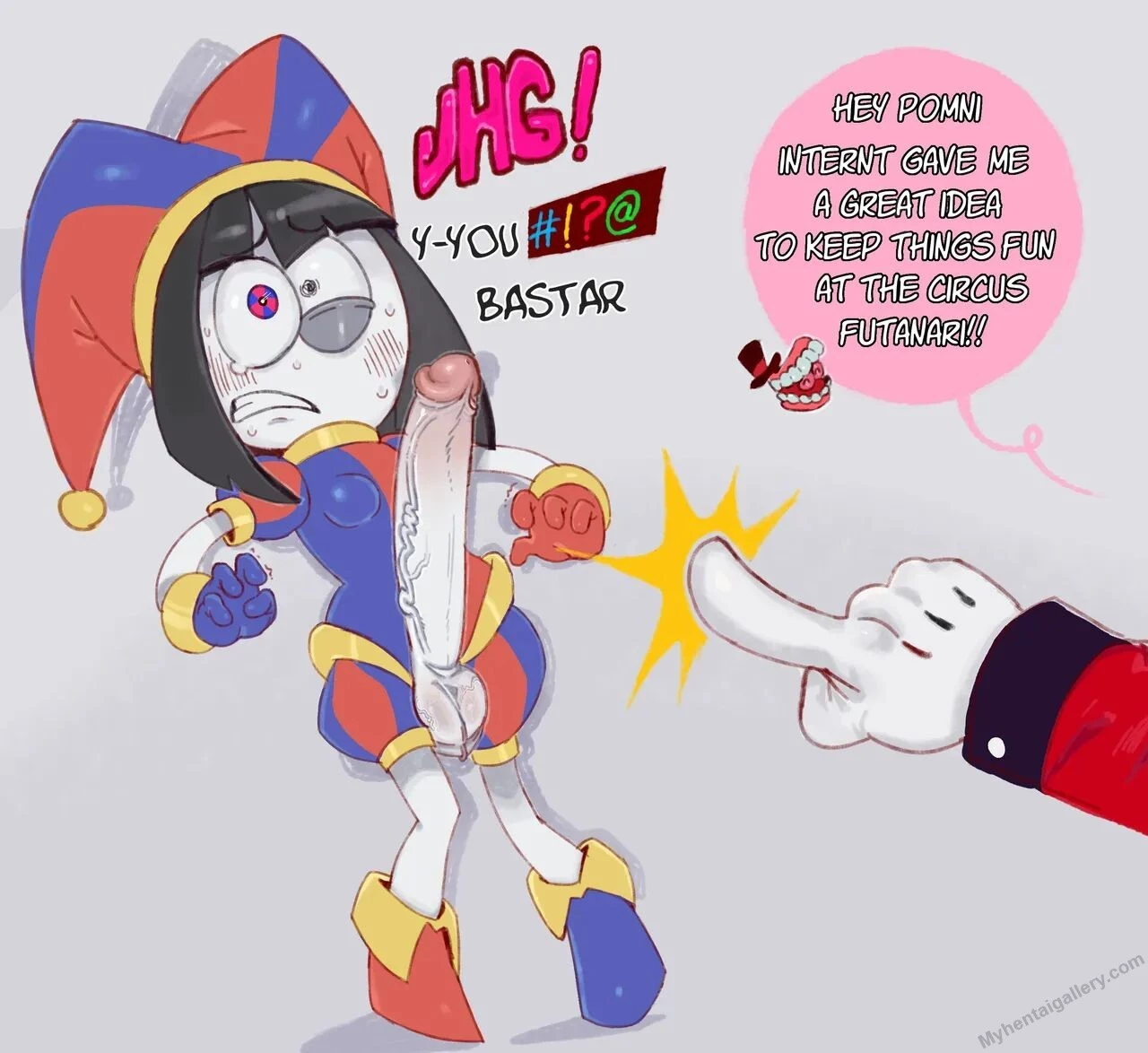 Futanari pomni porn comic picture 1