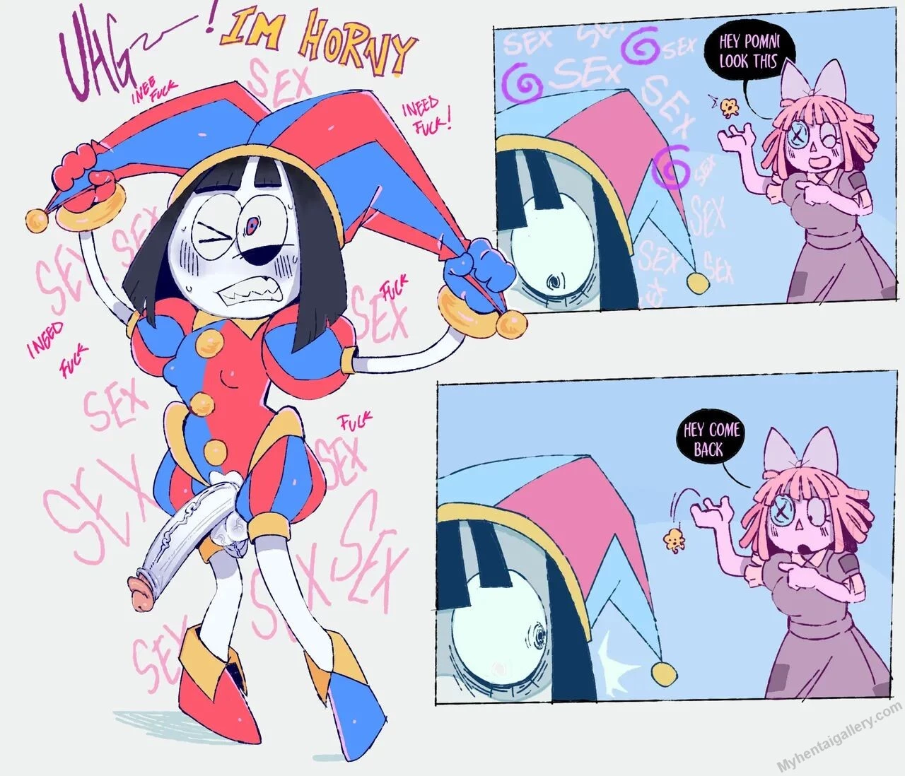 Futanari pomni porn comic picture 2