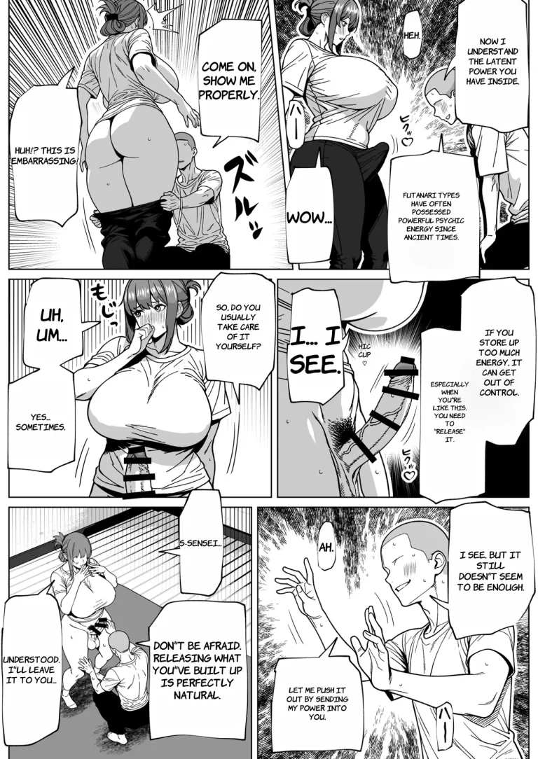 Futanari Psychic Power Development Lessons porn comic picture 8