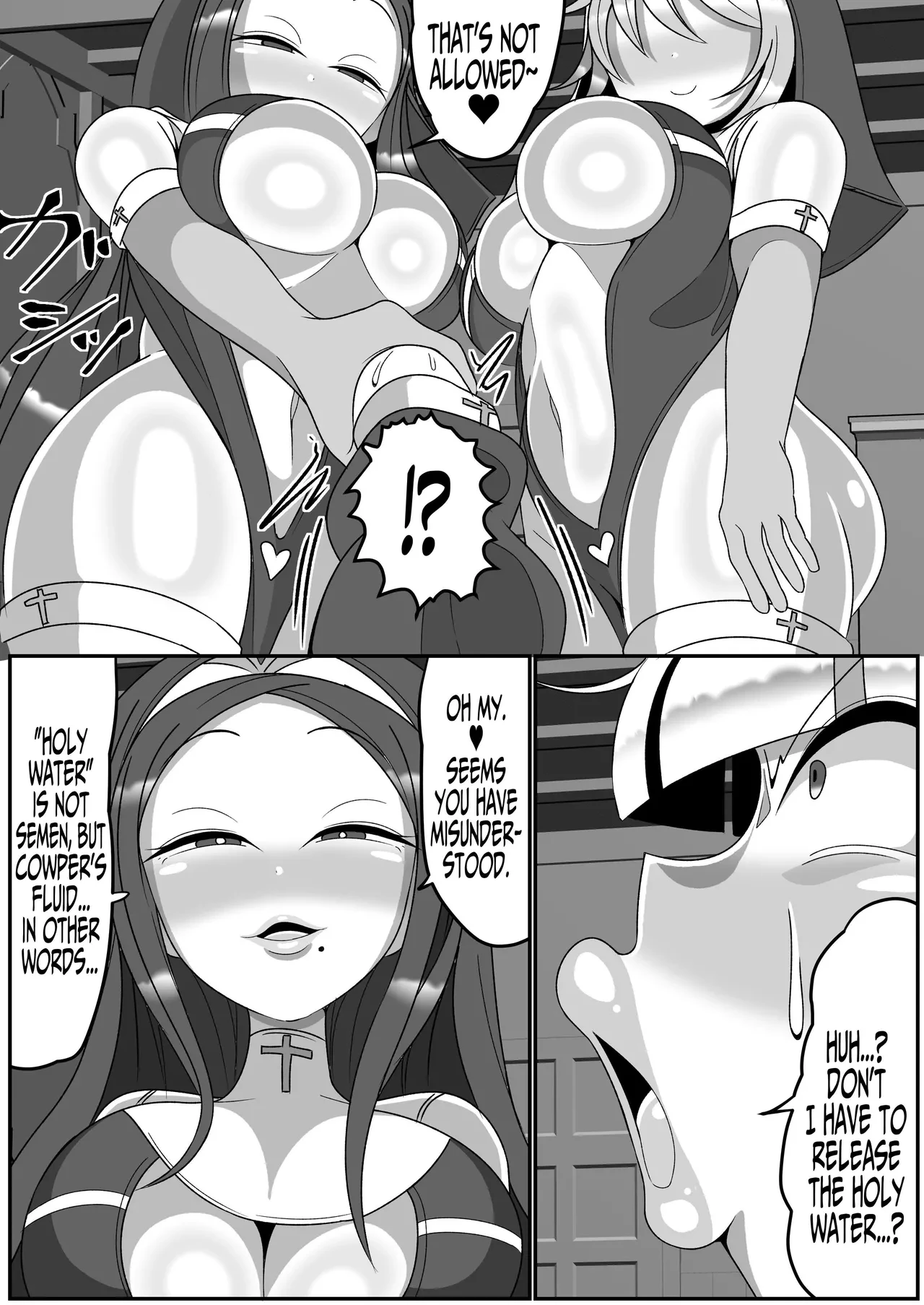 Futanari Seijo Shasei Kinshirei | Dick Slingin' Saintess ~Ejaculation Prohibition~ porn comic picture 16