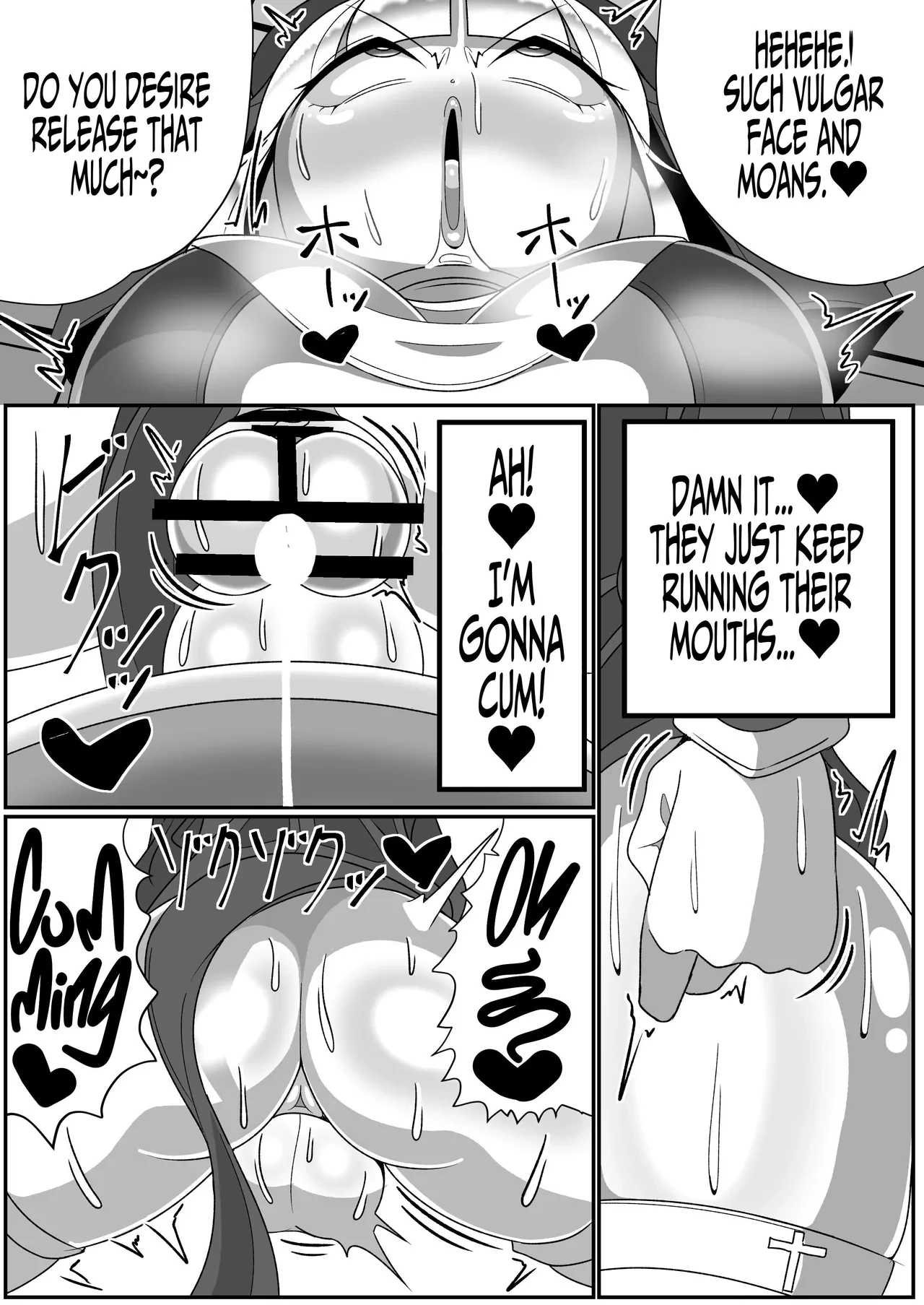 Futanari Seijo Shasei Kinshirei | Dick Slingin' Saintess ~Ejaculation Prohibition~ porn comic picture 19