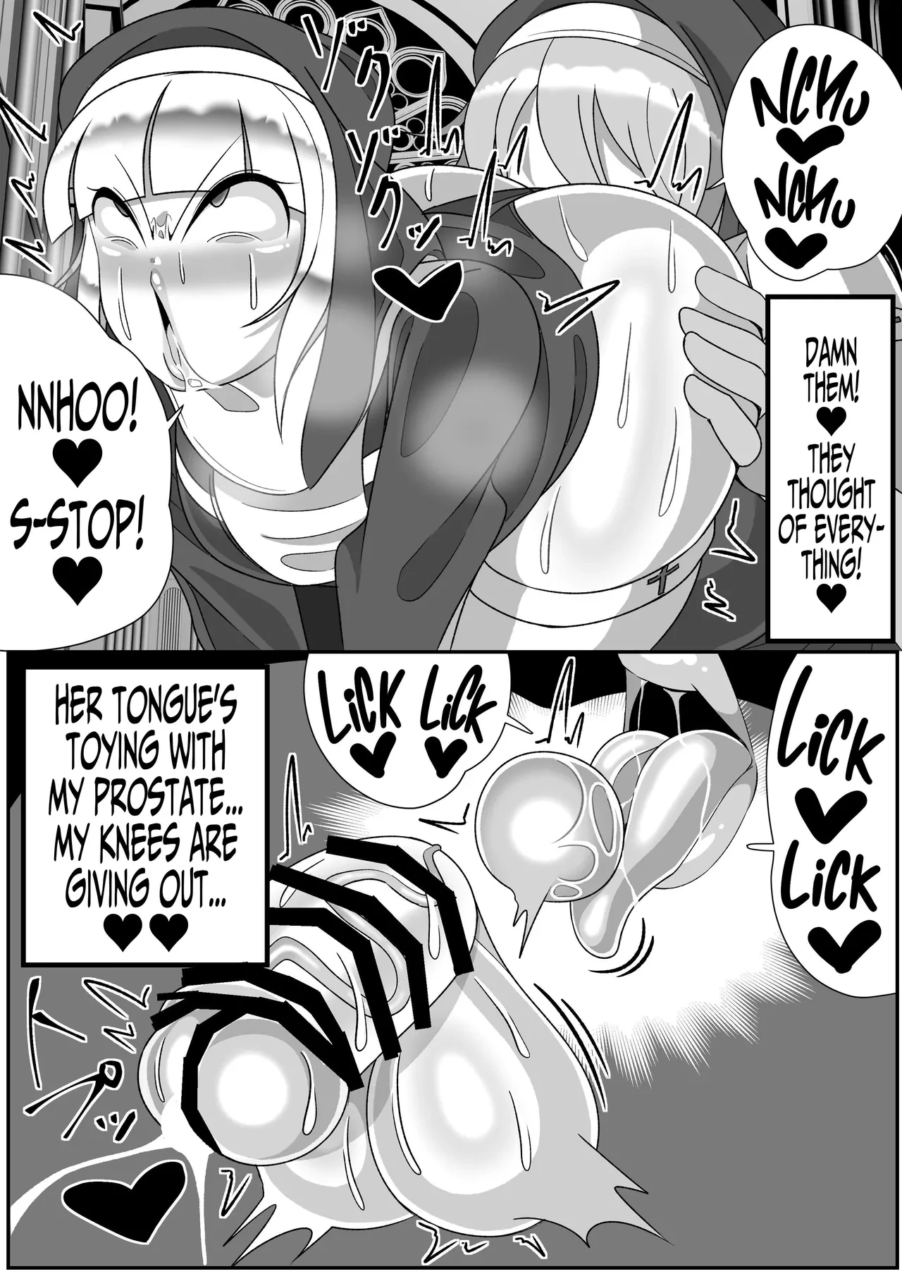 Futanari Seijo Shasei Kinshirei | Dick Slingin' Saintess ~Ejaculation Prohibition~ porn comic picture 26