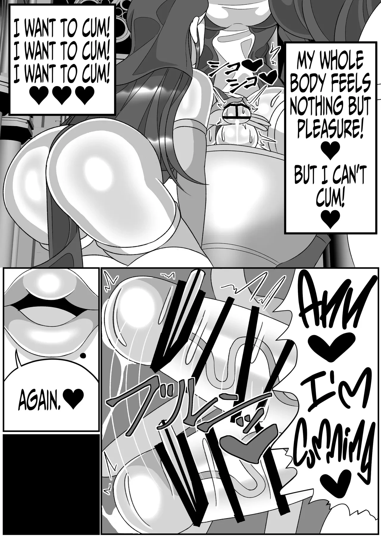 Futanari Seijo Shasei Kinshirei | Dick Slingin' Saintess ~Ejaculation Prohibition~ porn comic picture 28