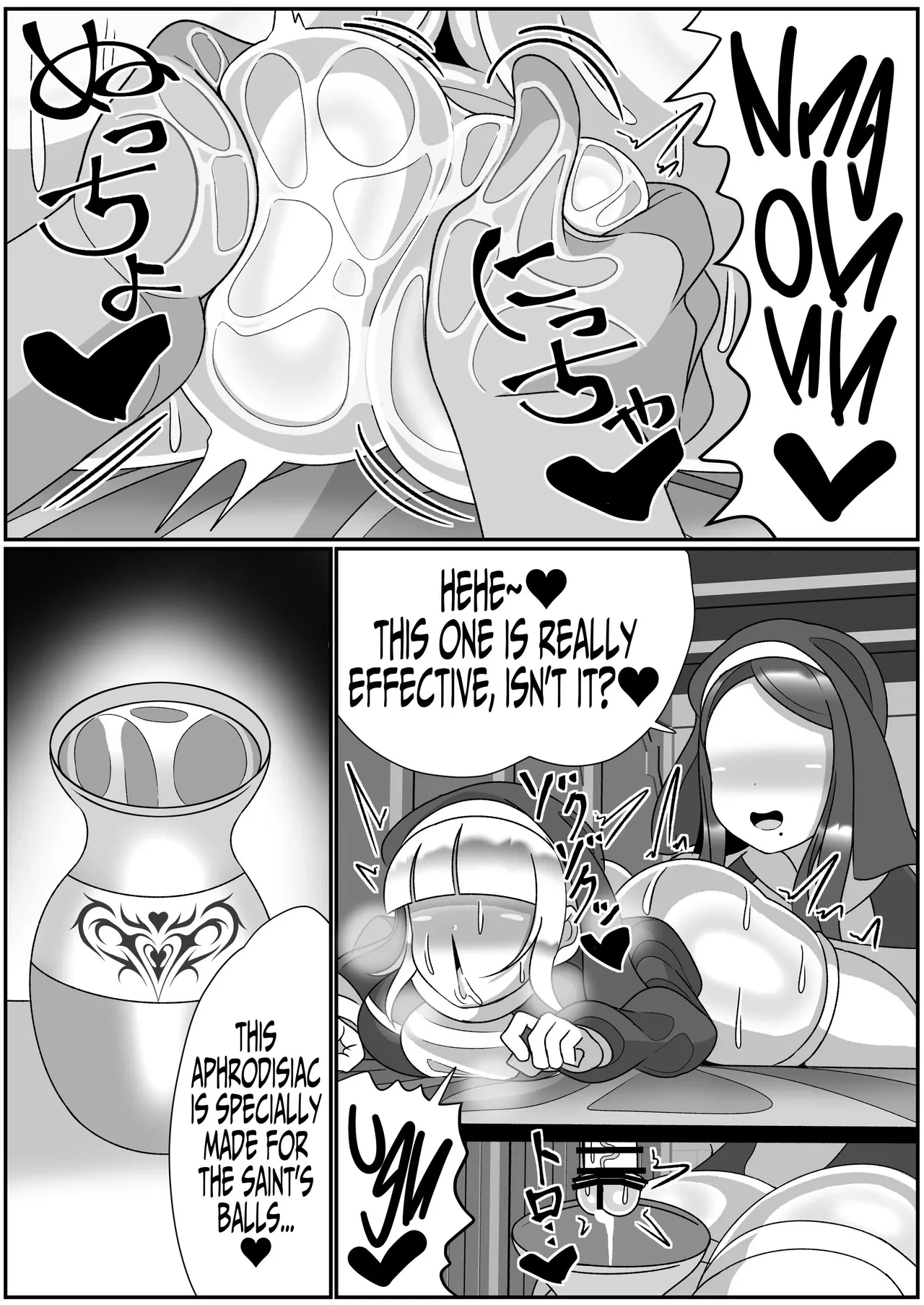 Futanari Seijo Shasei Kinshirei | Dick Slingin' Saintess ~Ejaculation Prohibition~ porn comic picture 33