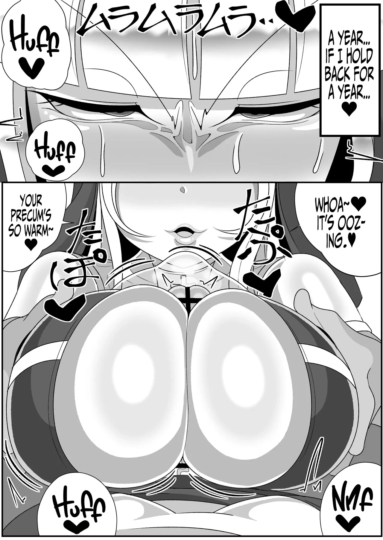 Futanari Seijo Shasei Kinshirei | Dick Slingin' Saintess ~Ejaculation Prohibition~ porn comic picture 45