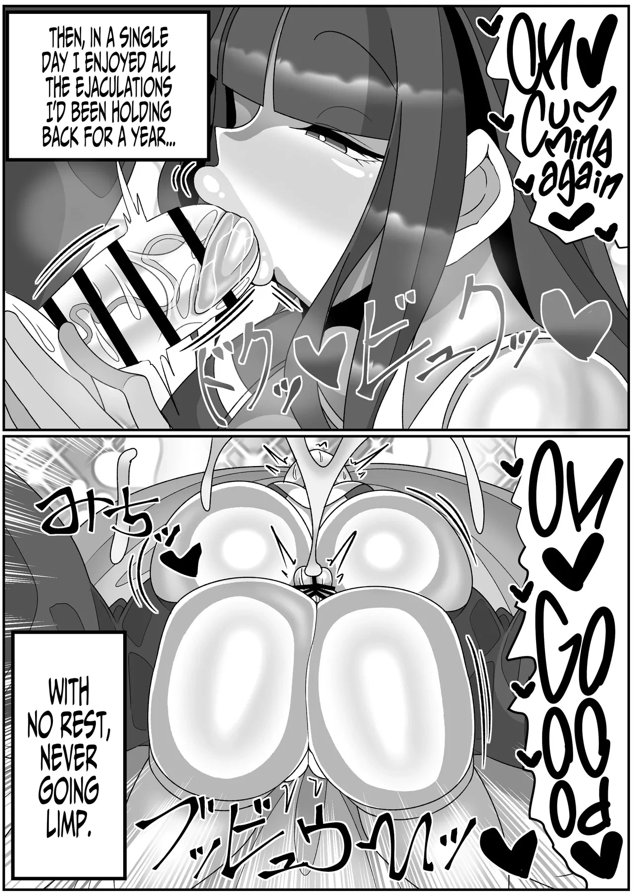 Futanari Seijo Shasei Kinshirei | Dick Slingin' Saintess ~Ejaculation Prohibition~ porn comic picture 68