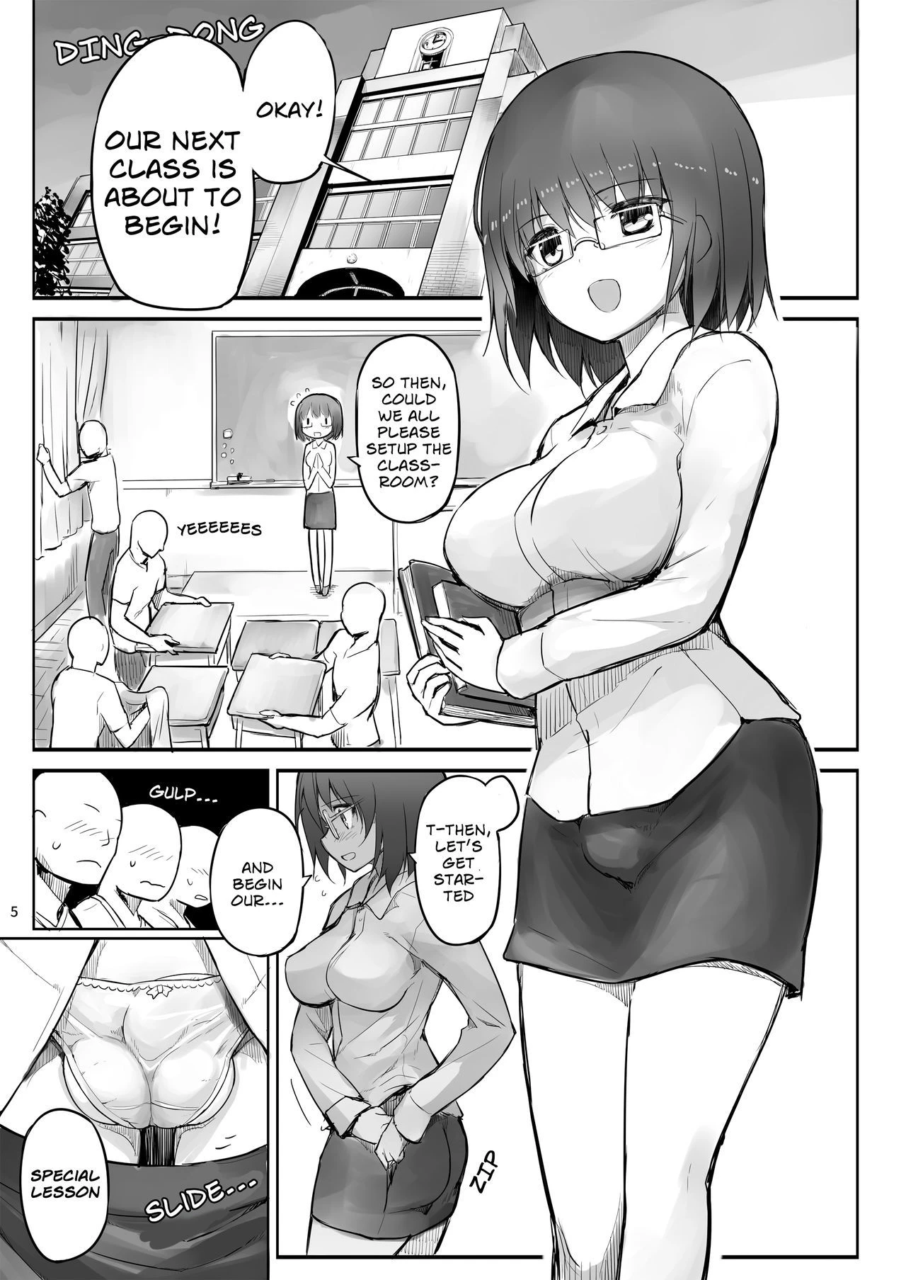 Futanari Teacher porn comic picture 4