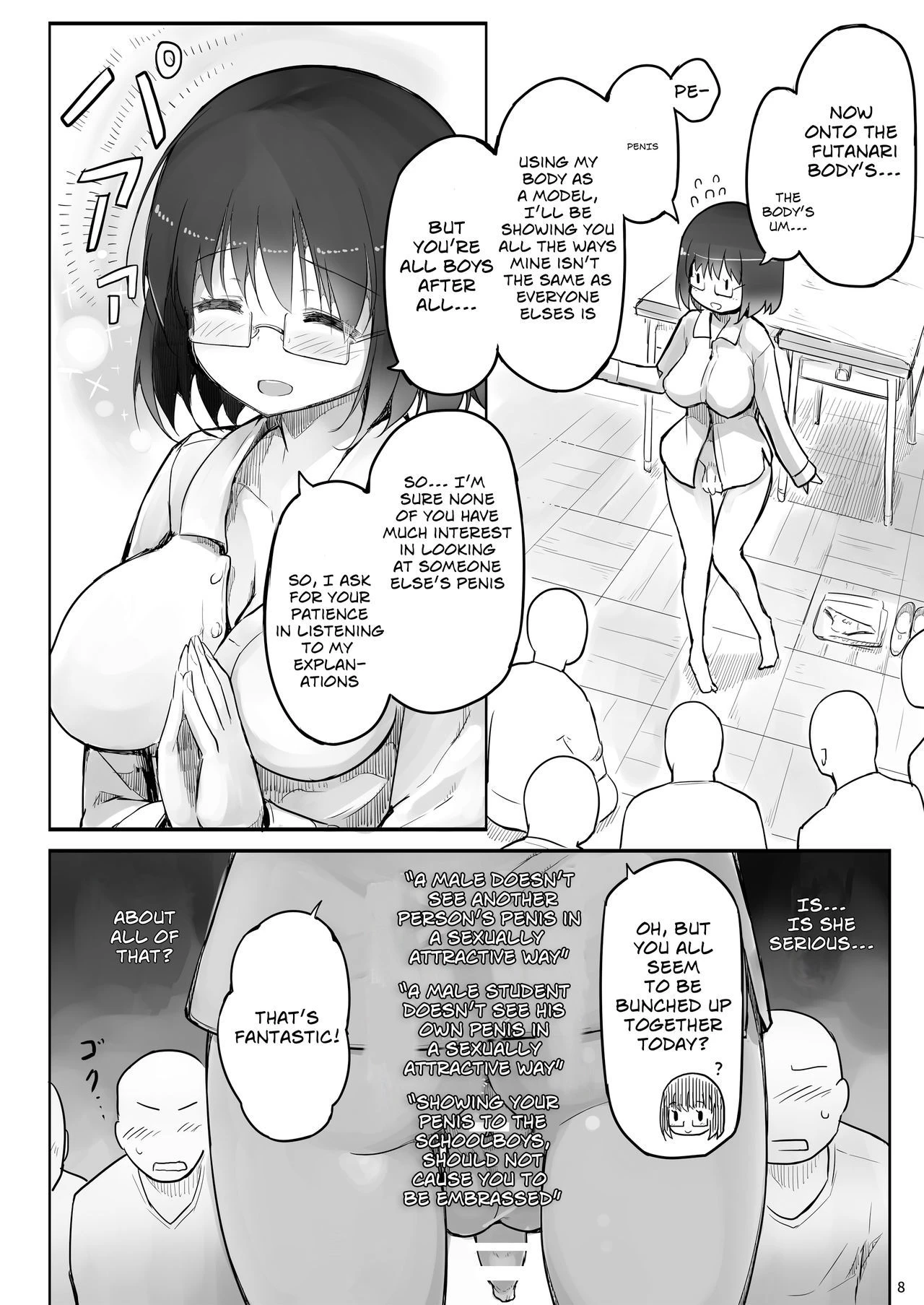 Futanari Teacher porn comic picture 7