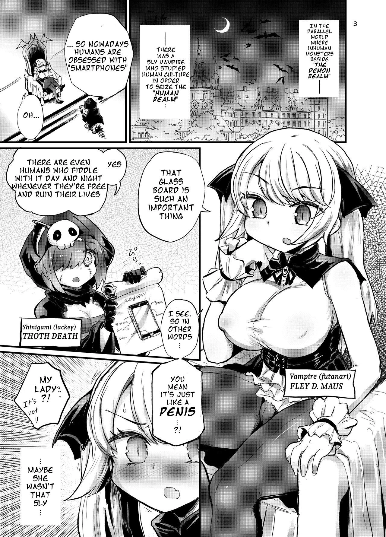 Futanari Vampire Ojou-sama porn comic picture 2
