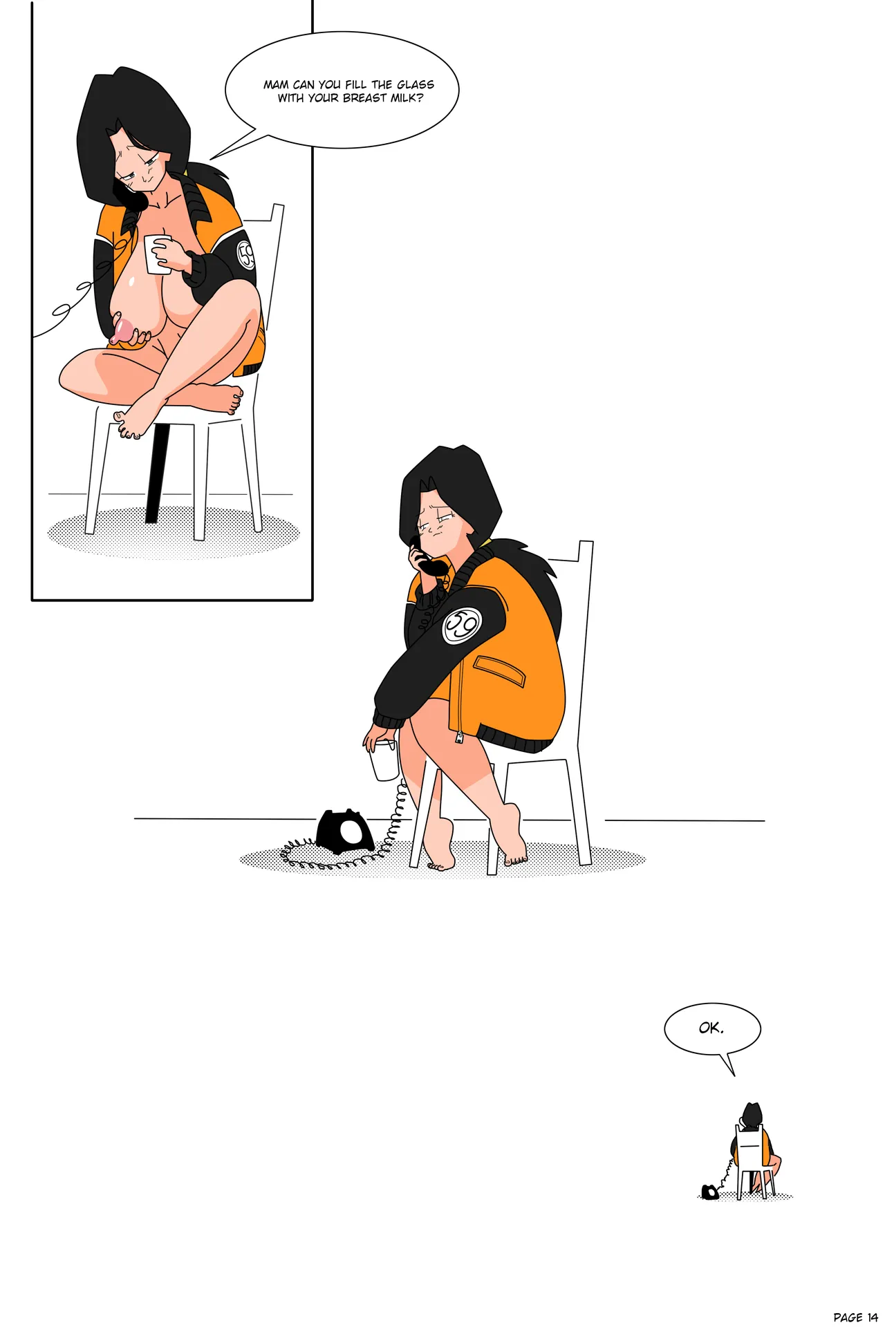 Future Chichi and the mysterious caller porn comic picture 15