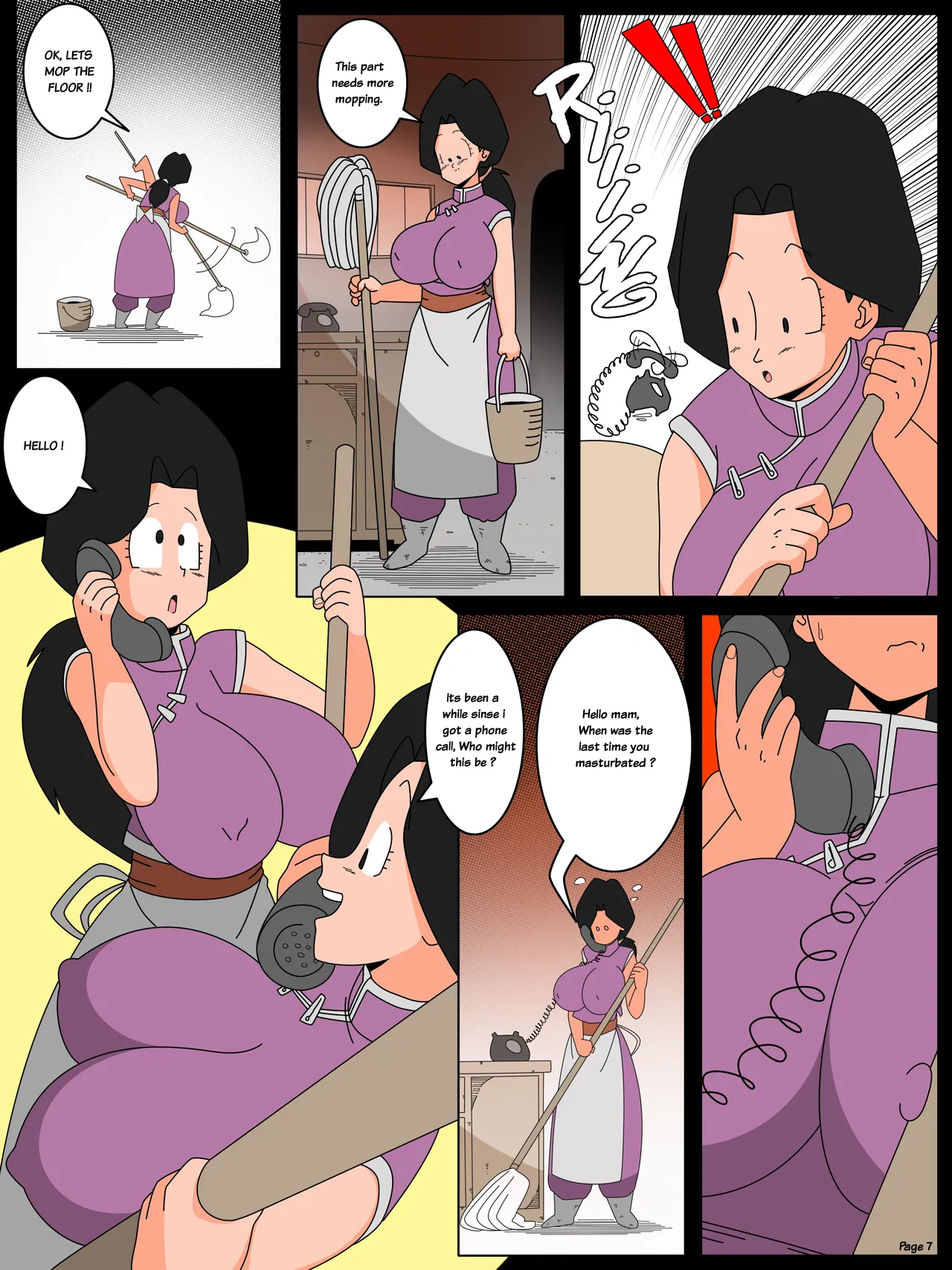 Future Chichi and the mysterious caller porn comic picture 8