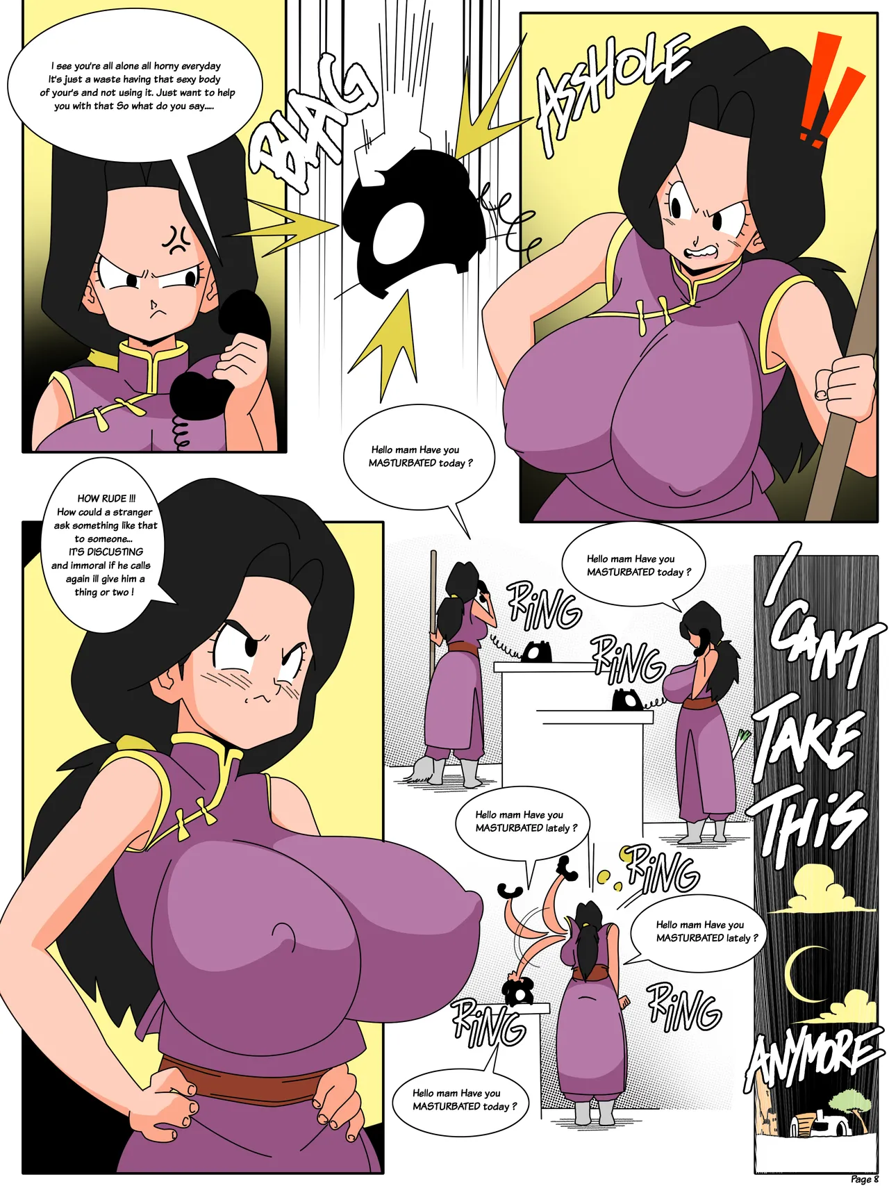 Future Chichi and the mysterious caller porn comic picture 9