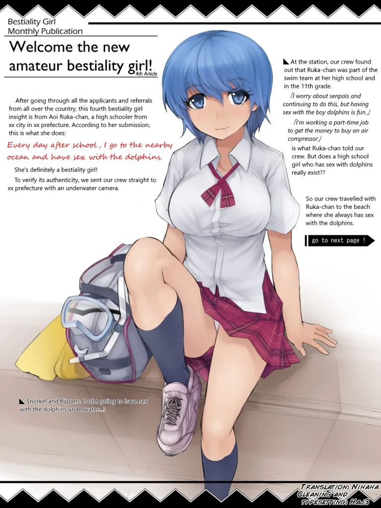 Gakkou no Kaeri ni Chikaku no Umi de Iruka to Ecchi suru no ga Nikka no JK | A high school girls daily routine is to hav porn comic picture 1