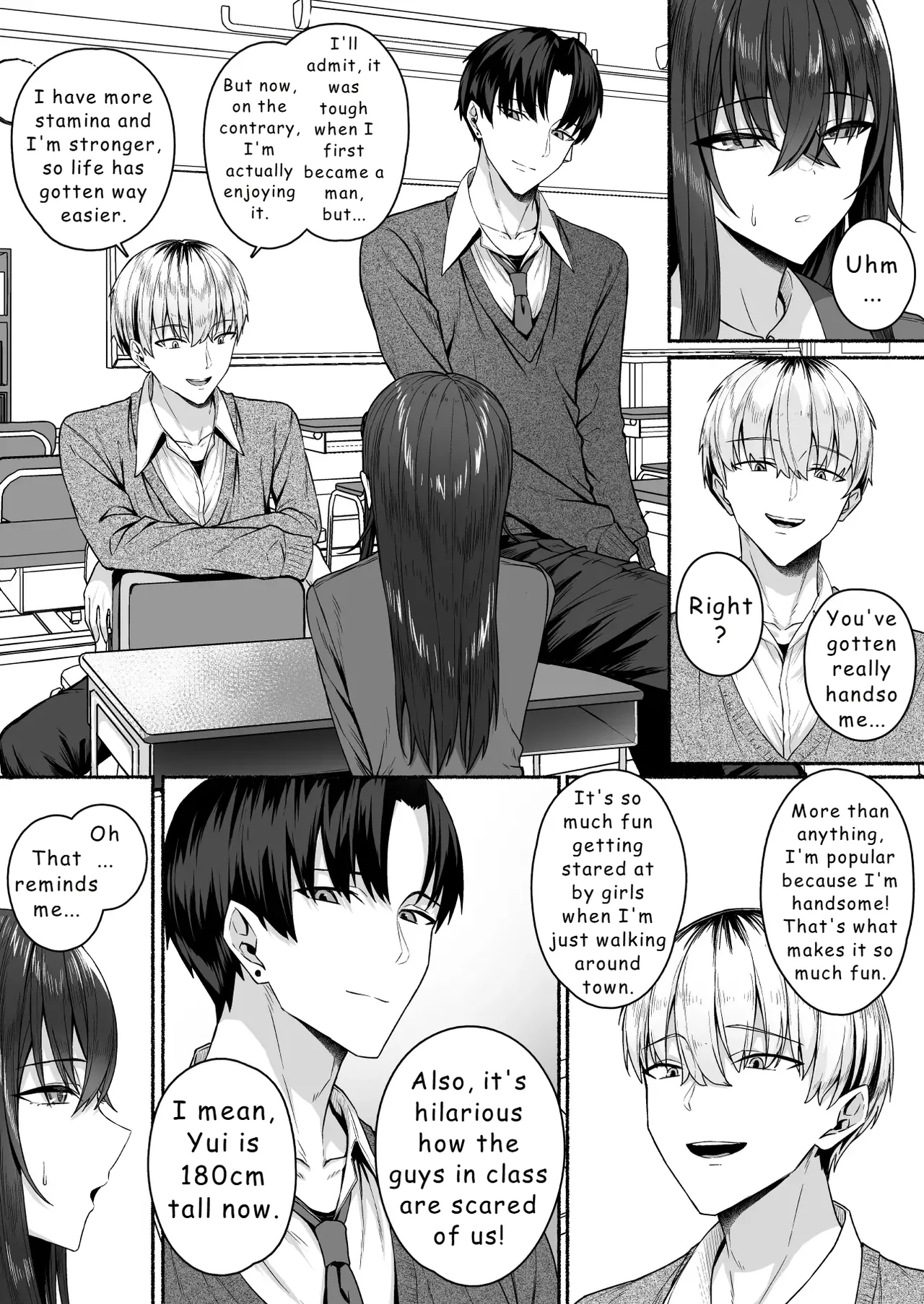 Gal to Boku ga Seibetsu Gyakuten Mesu ni Mezameru Boku porn comic picture 13