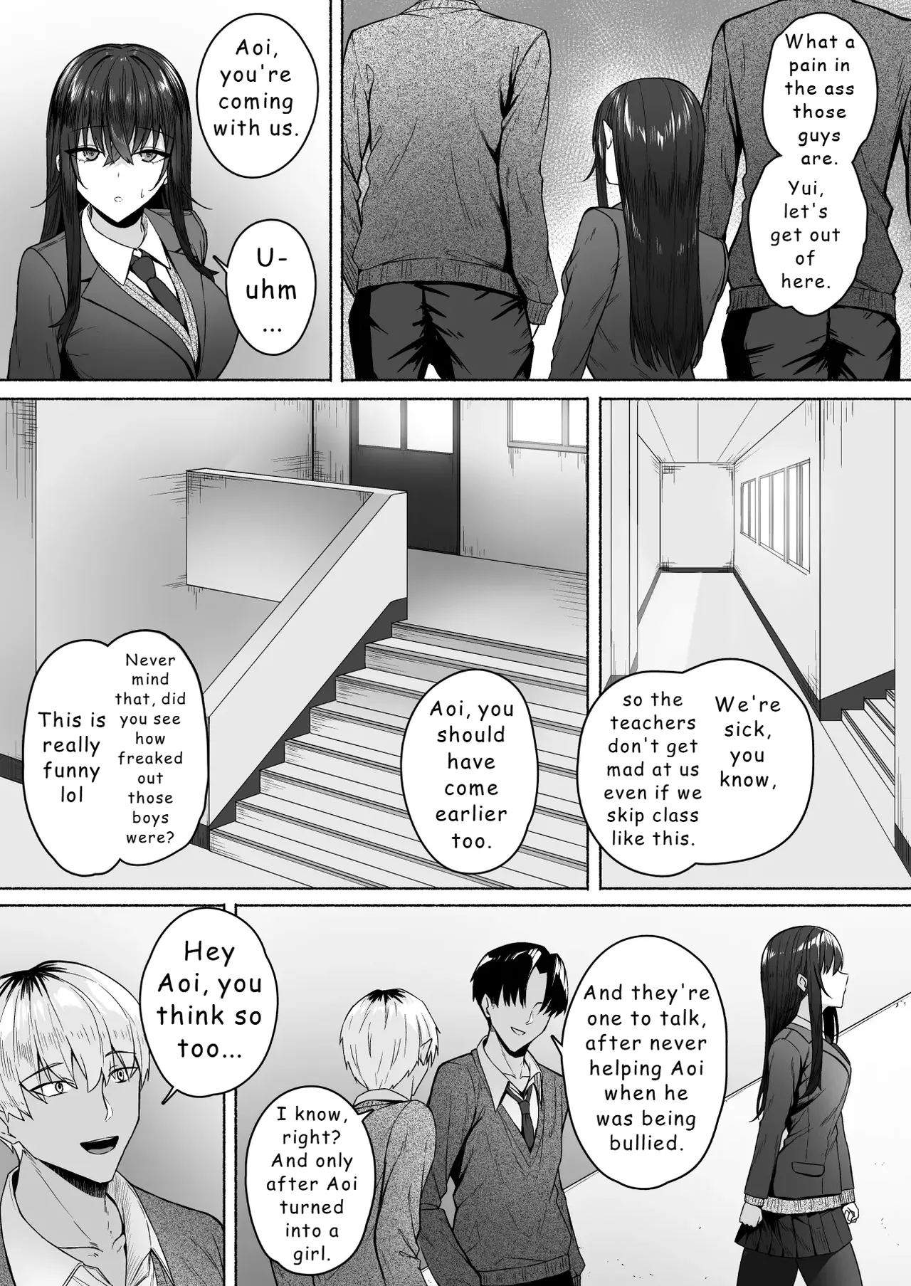 Gal to Boku ga Seibetsu Gyakuten Mesu ni Mezameru Boku porn comic picture 17