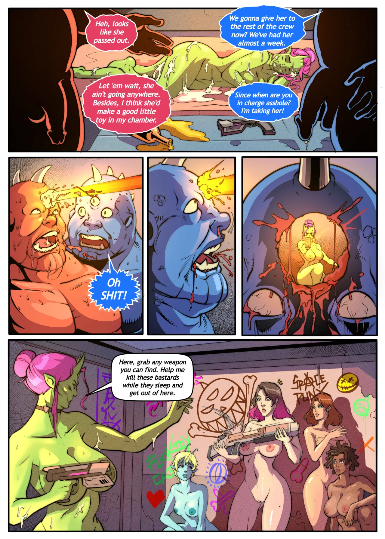 Galaxy of Scum 7: The Scourge porn comic picture 17