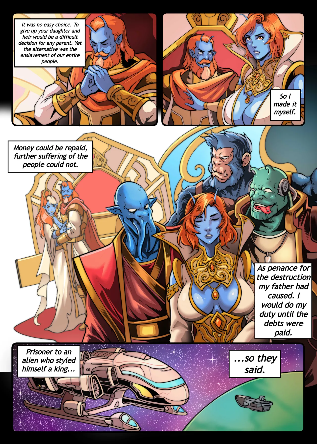 Galaxy of Scum 8: The Princess porn comic picture 9